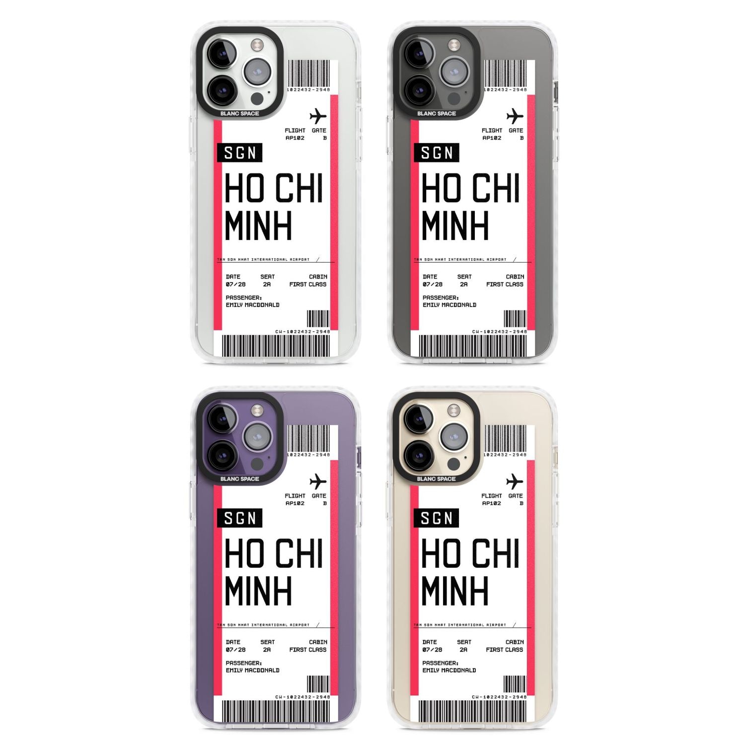 Personalised Ho Chi Minh Boarding Pass