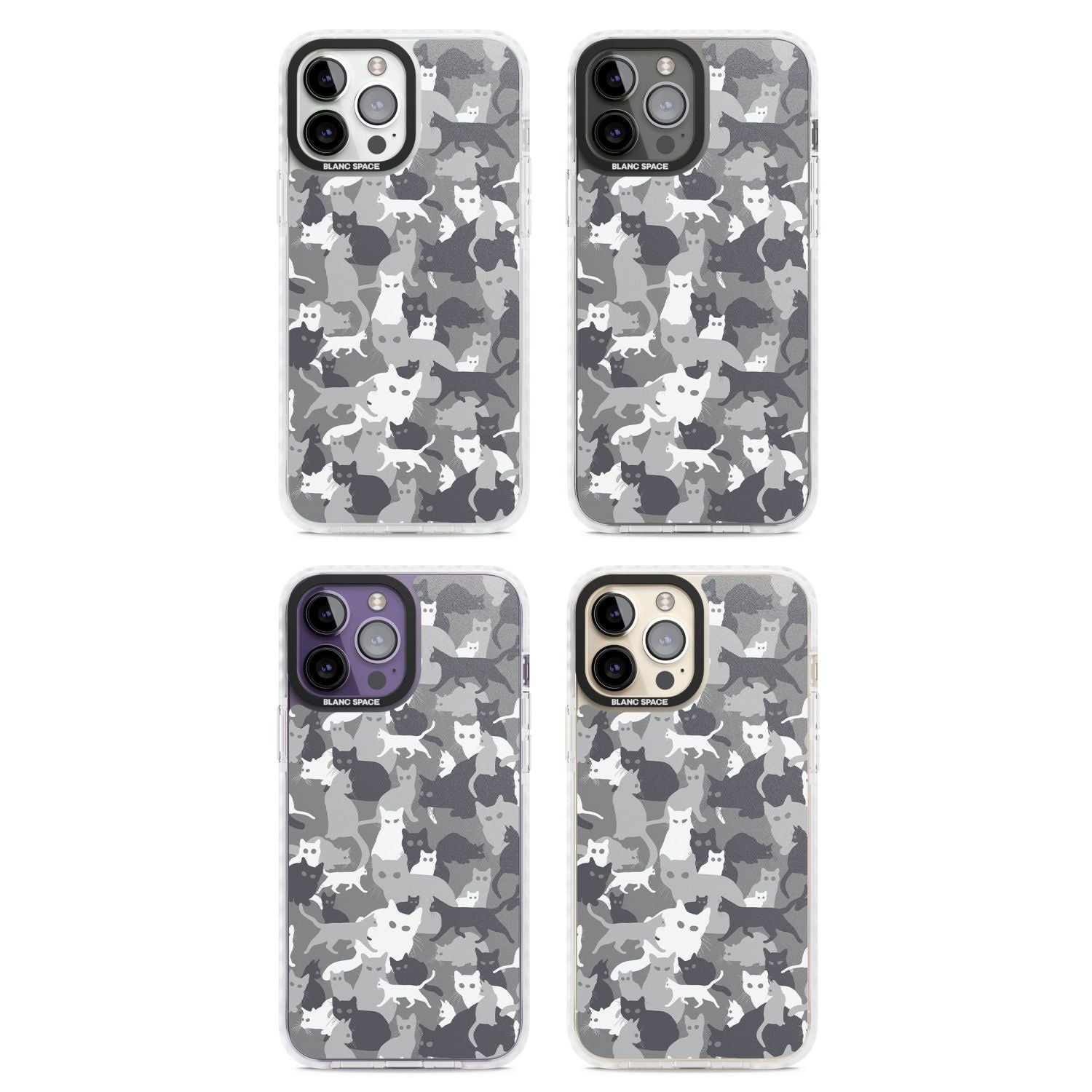 Dark Grey Cat Camouflage
