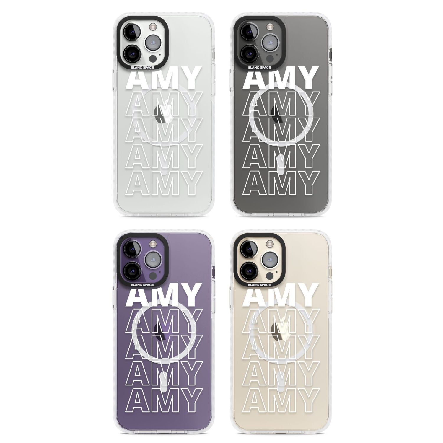 Personalised Bold Name Repeated