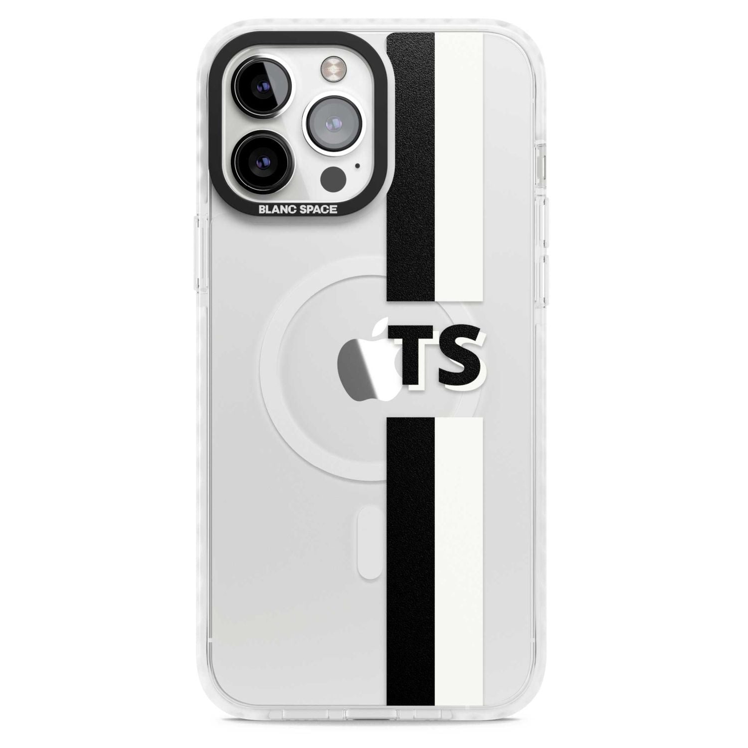 Personalised Black And White Stripe