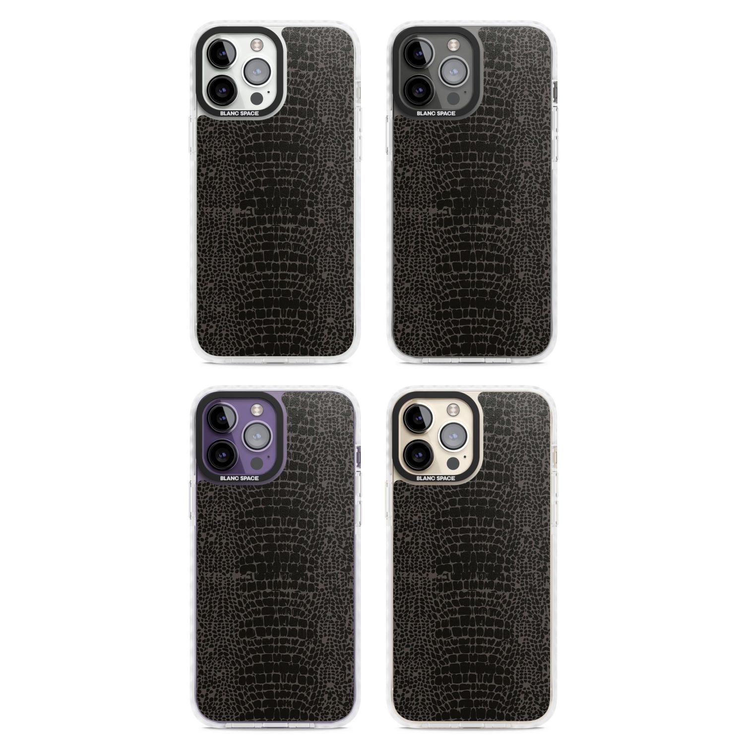Dark Animal Print Snake Skin