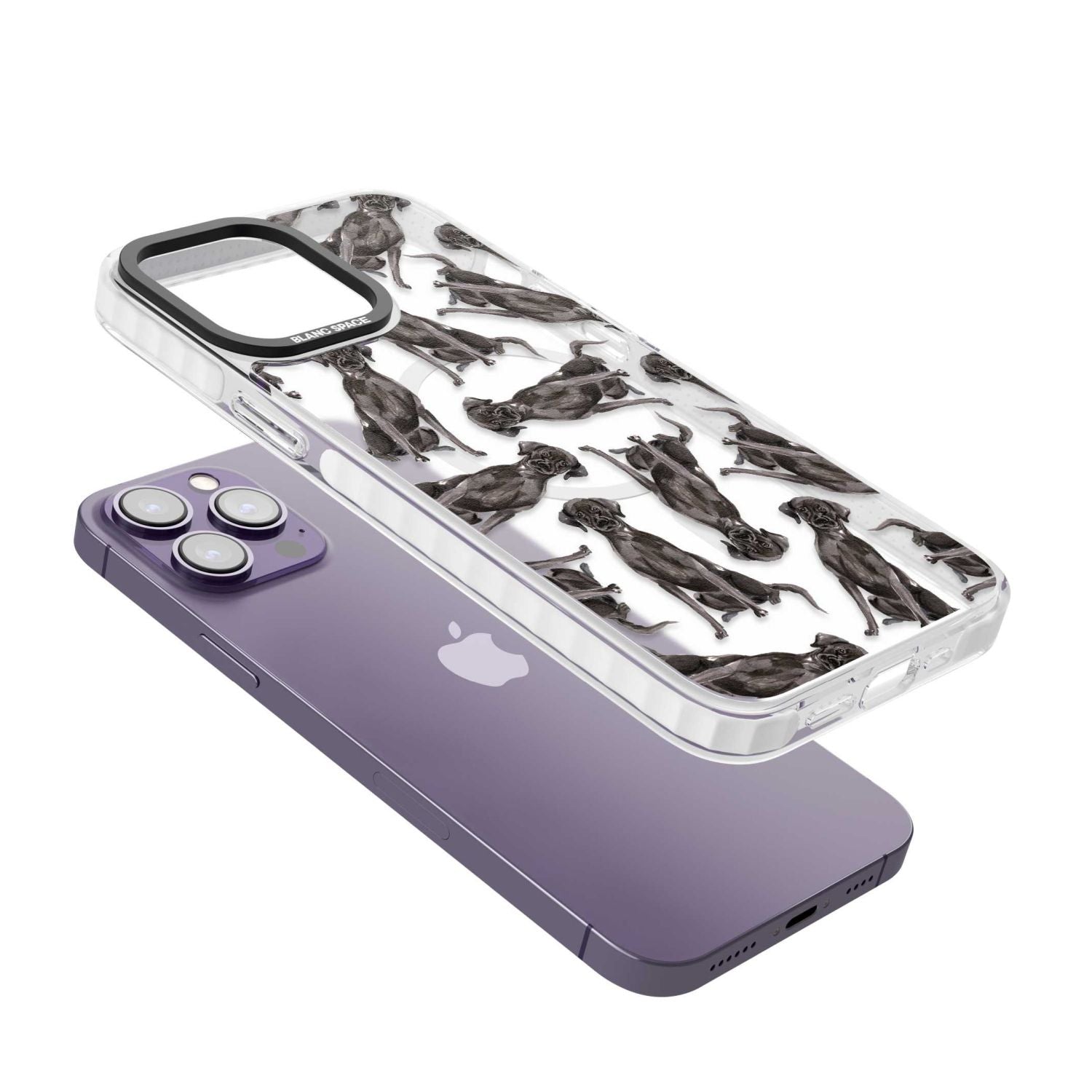 Black Labrador Watercolor Pattern