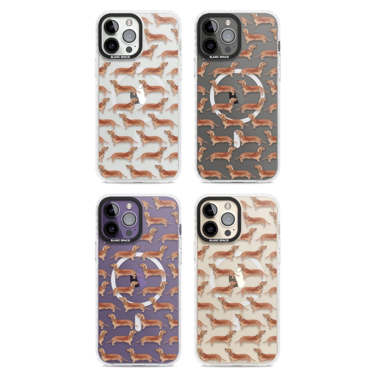 Dachshund Watercolor Dog Pattern