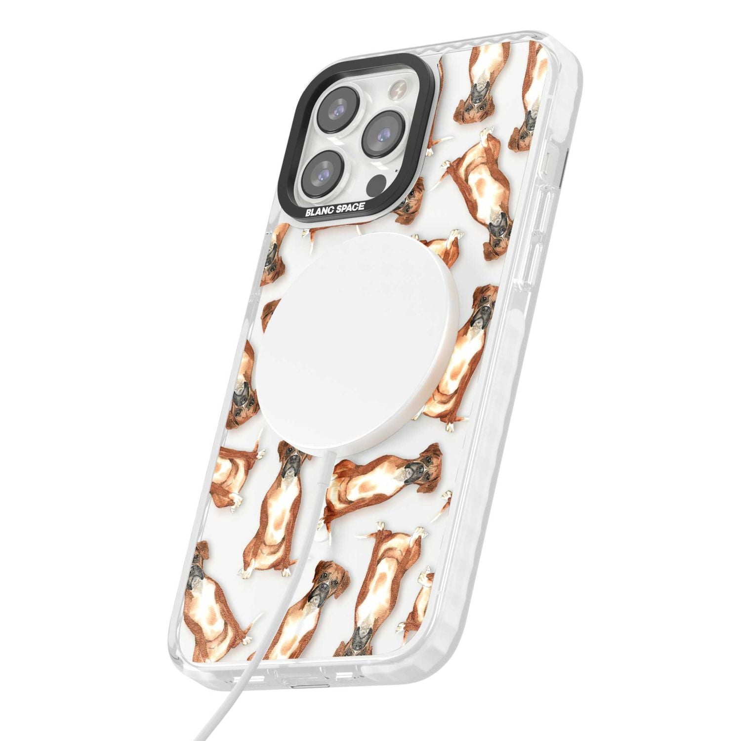 Boxer Watercolor Dog Pattern