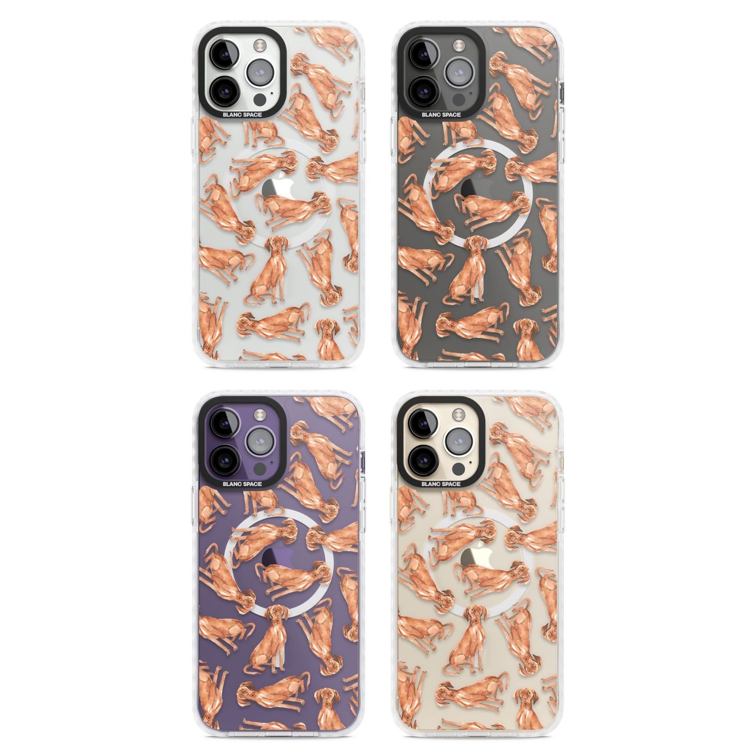 Hungarian Vizsla Watercolor Pattern