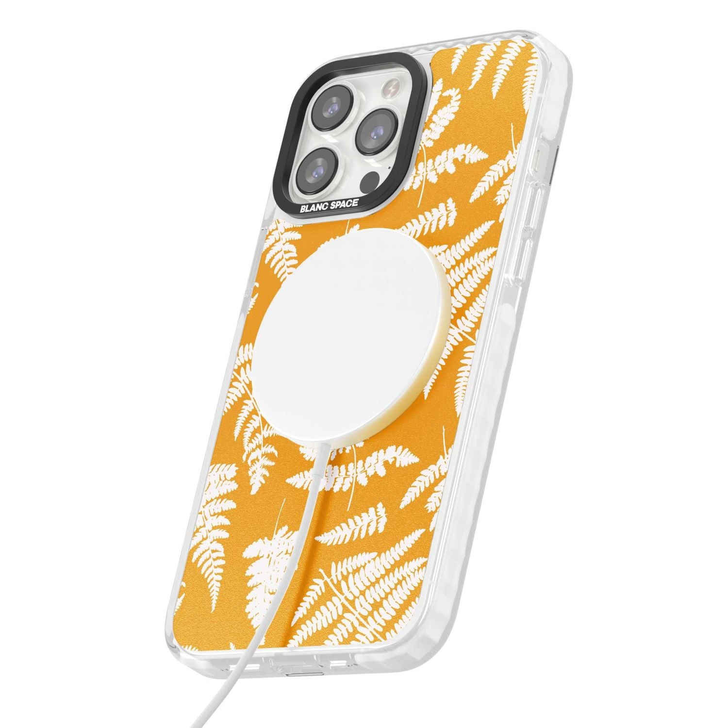 Fern Pattern On Yellow