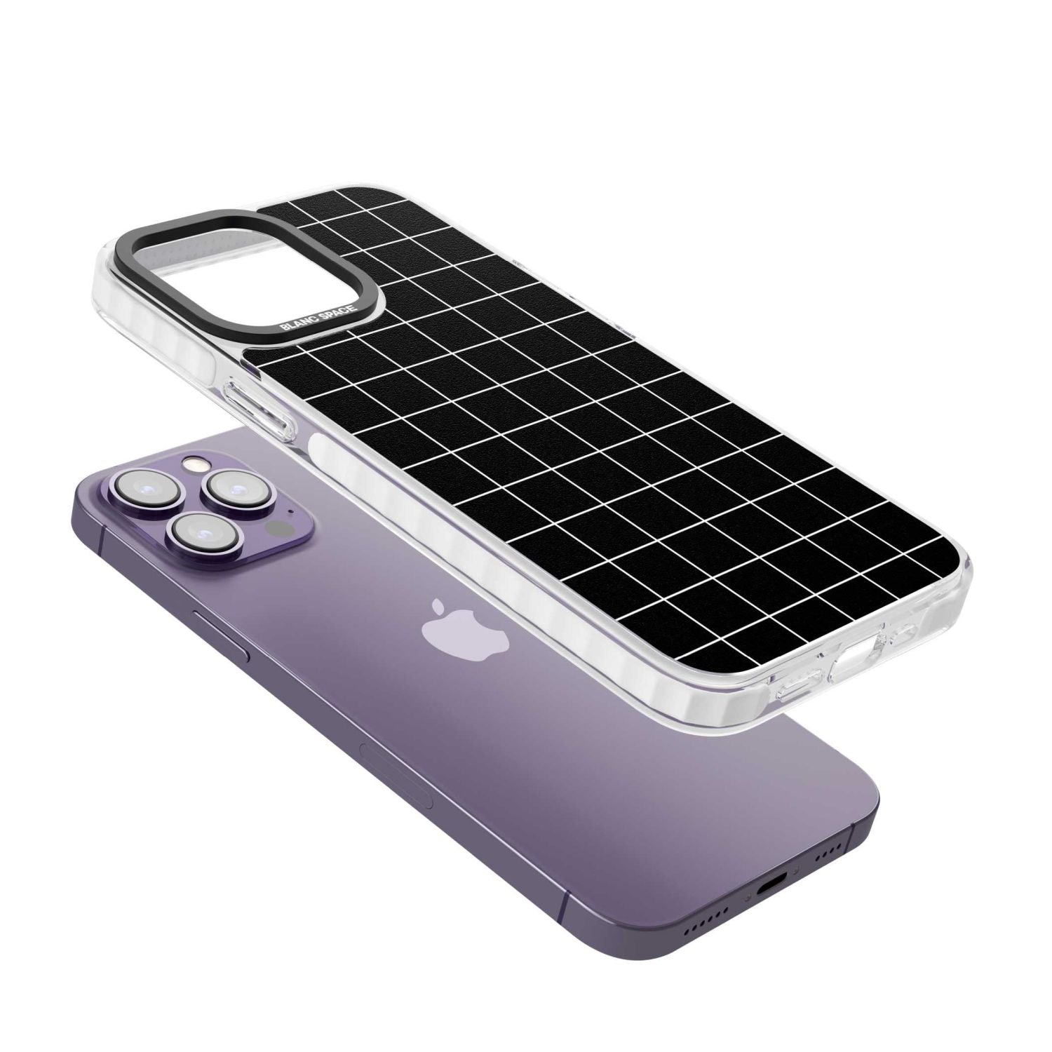 Minimalist Grid Pattern Black