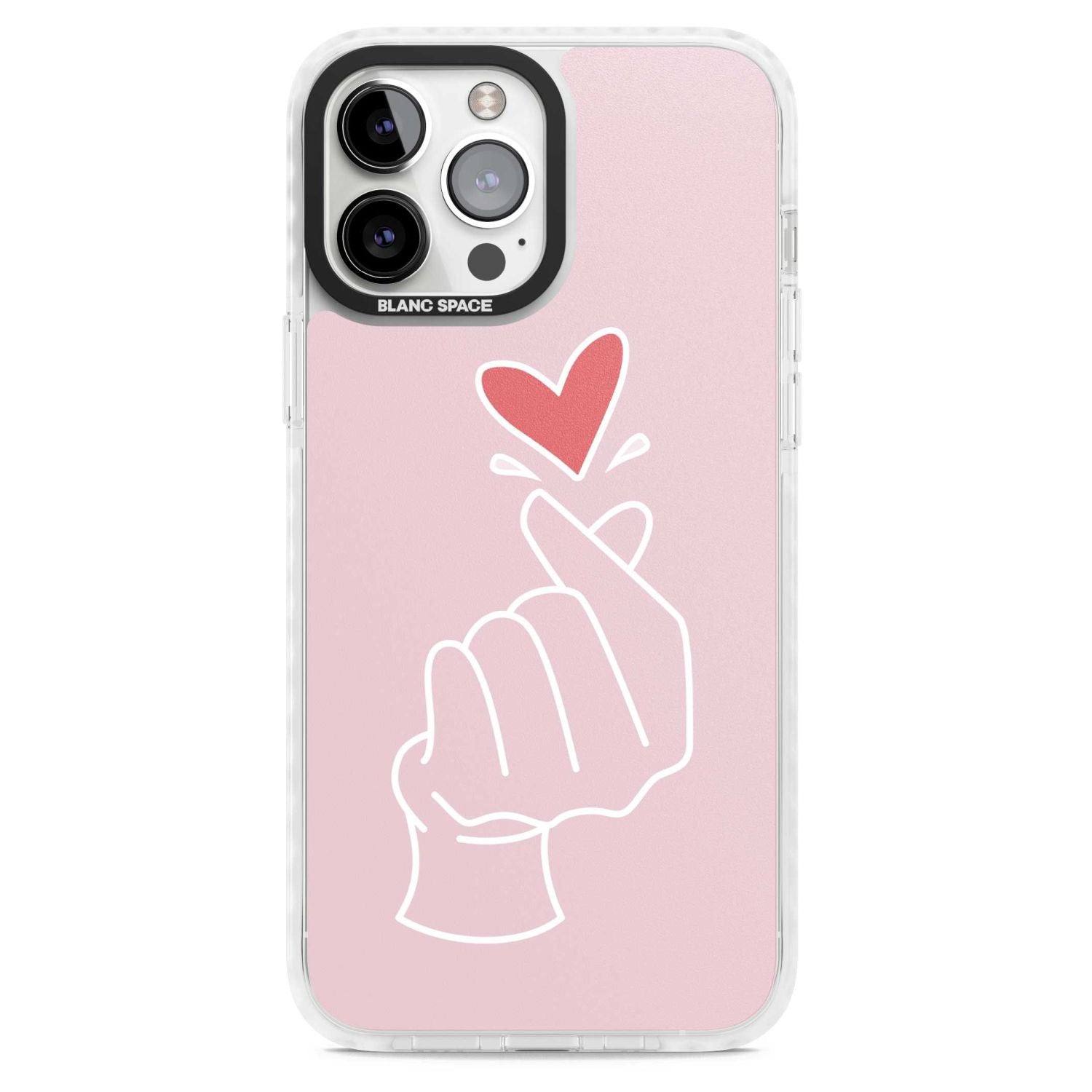 Pink Heart Hand