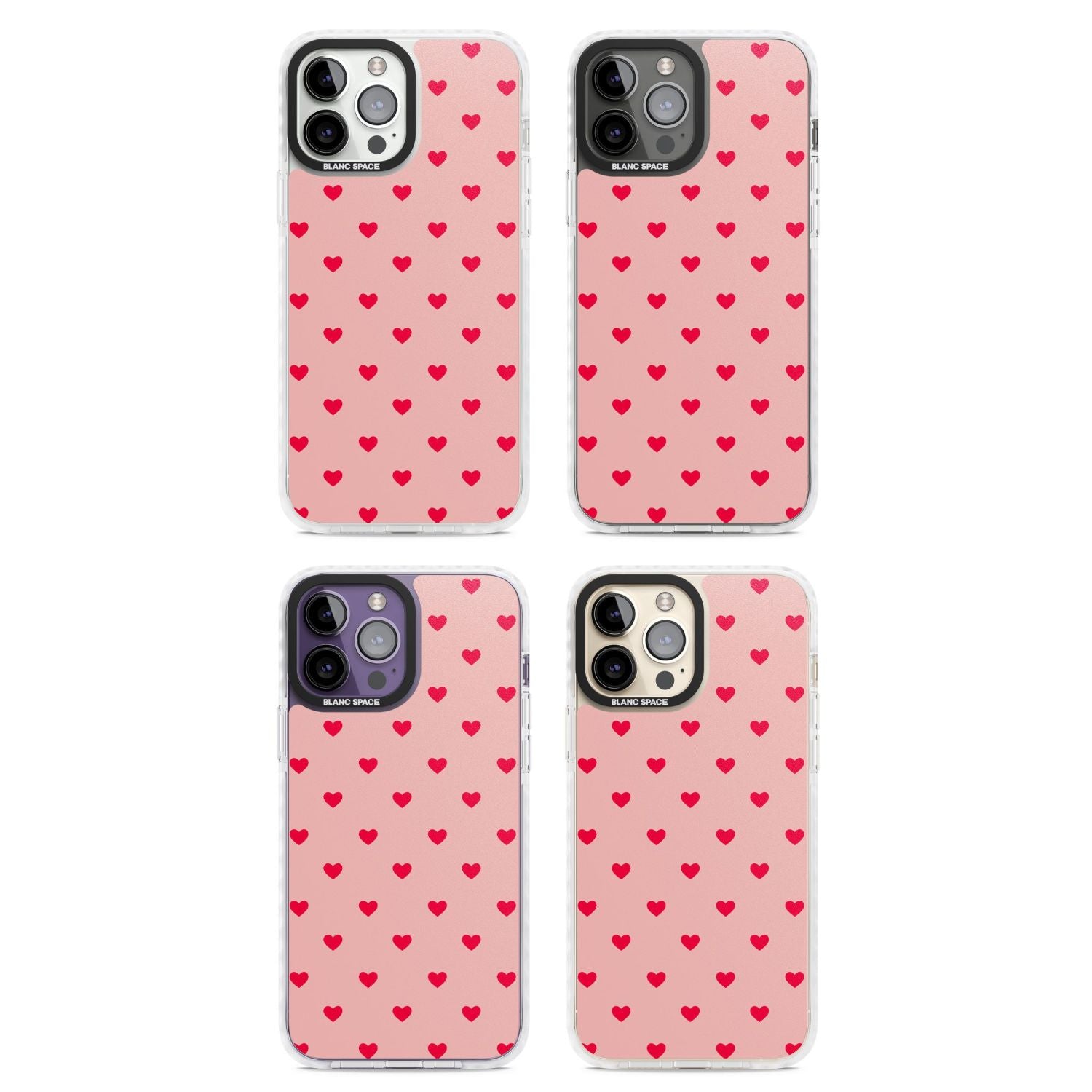 Small Heart Pattern: Red & Pink