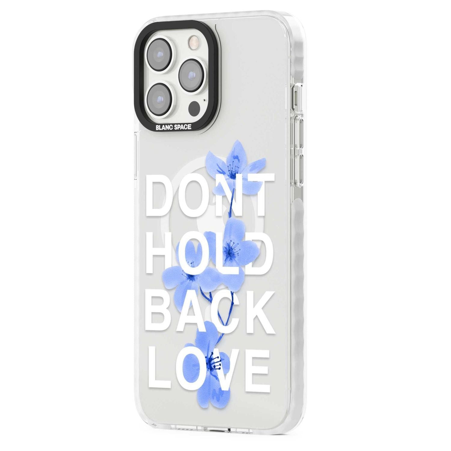 Don'T Hold Back Love Blue & White
