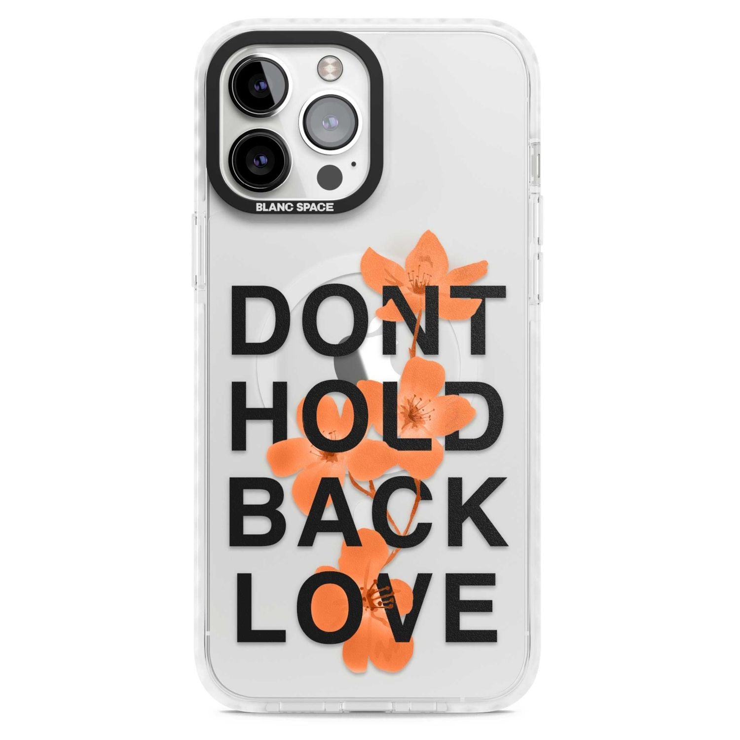Don'T Hold Back Love Orange & Black
