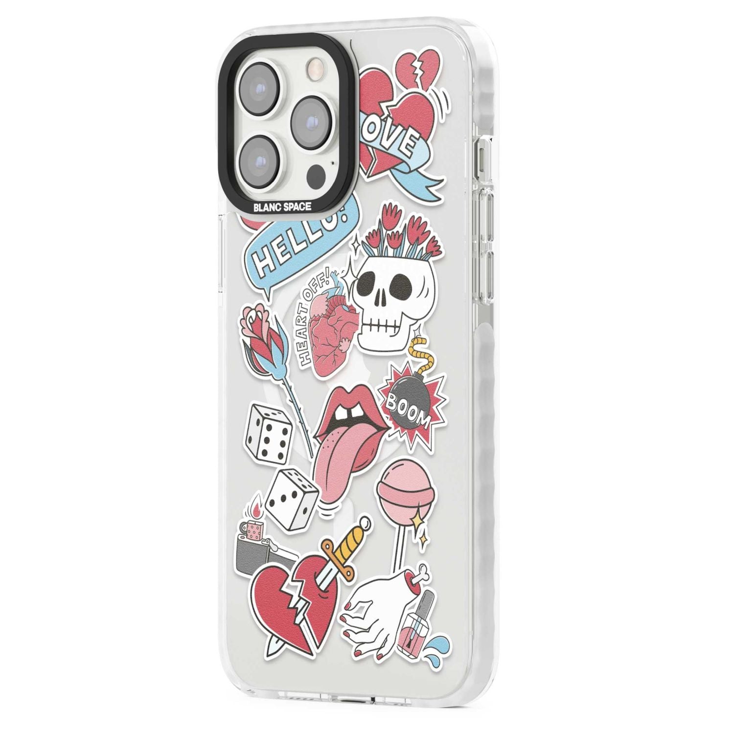 Skull & Flowers Stickers