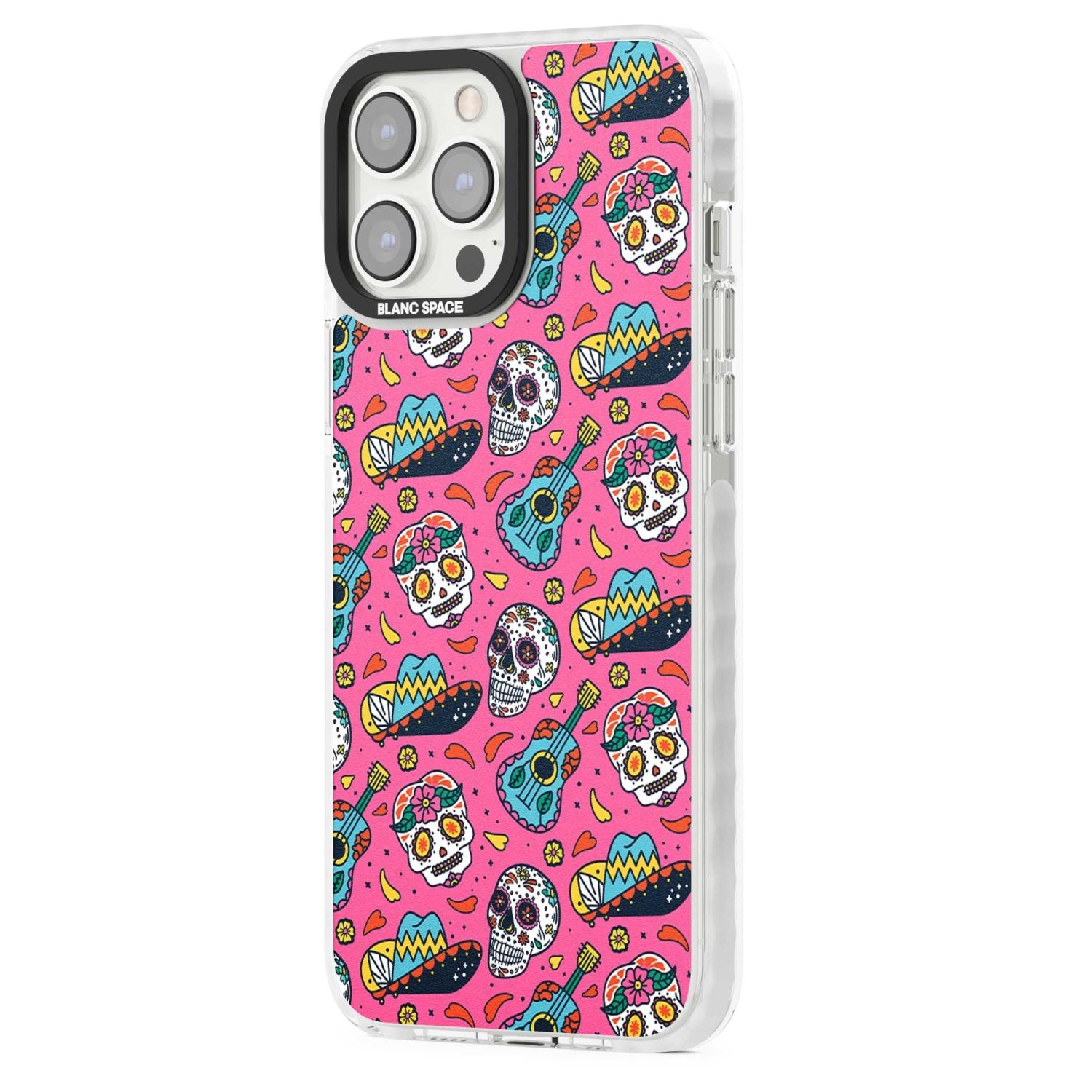 Pink Day Of The Dead Pattern