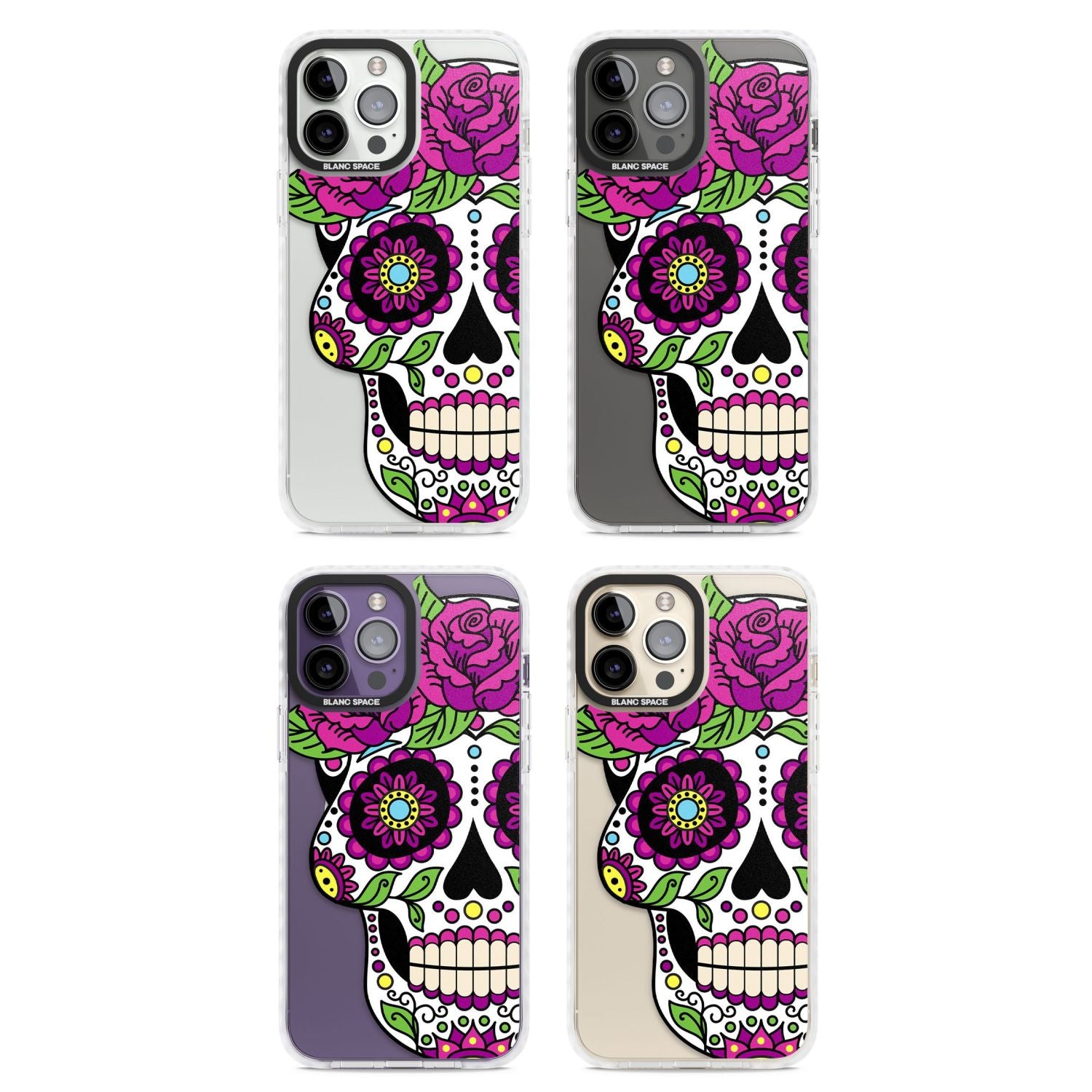 Purple Floral Sugar Skull