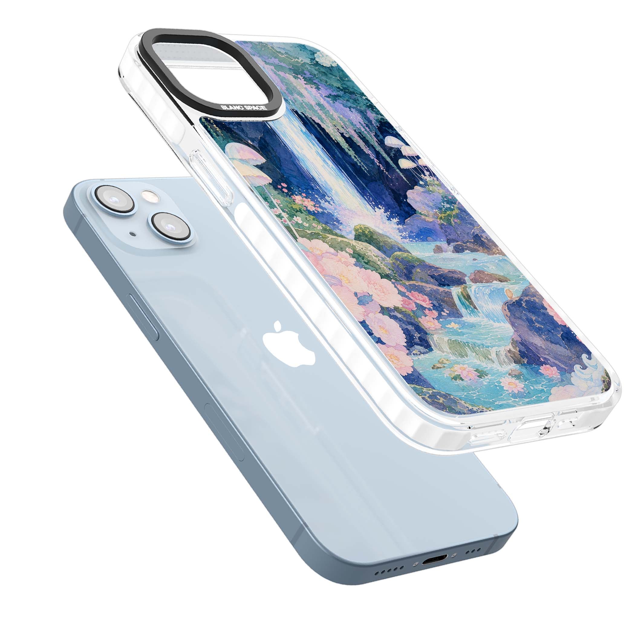 Mystic Waterfall art iPhone case | Clear Impact case for iPhone 13, iPhone 14, iPhone 15