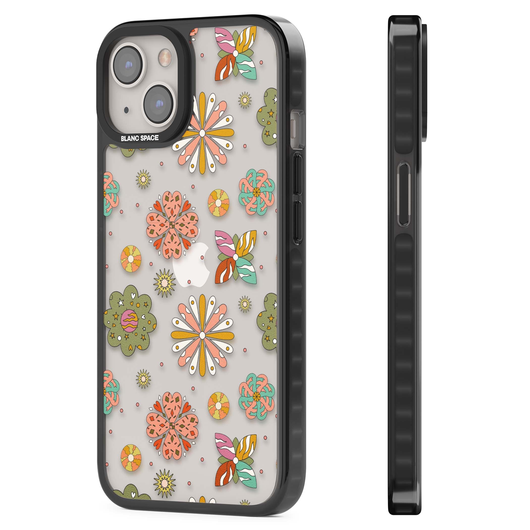 Elevate Your Phone'S Style With This Boho Celestial Sun & Eye Phone Case, Featuring A Mystical Blend Of Suns, All-Seeing Eyes, Butterflies, Stars, And