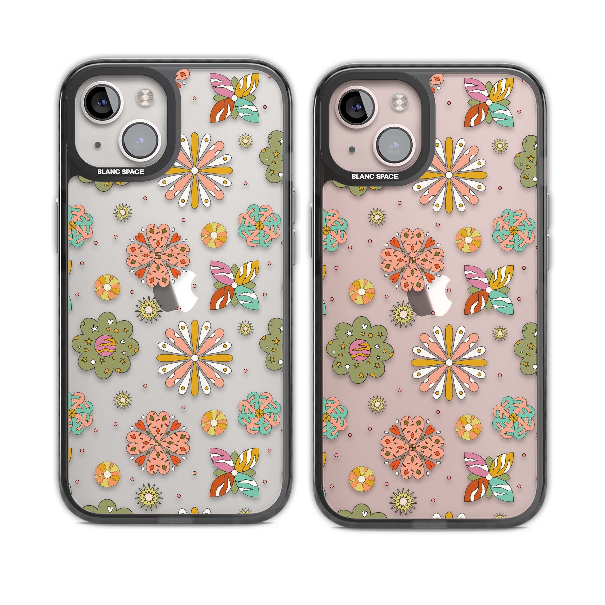 Elevate Your Phone'S Style With This Boho Celestial Sun & Eye Phone Case, Featuring A Mystical Blend Of Suns, All-Seeing Eyes, Butterflies, Stars, And