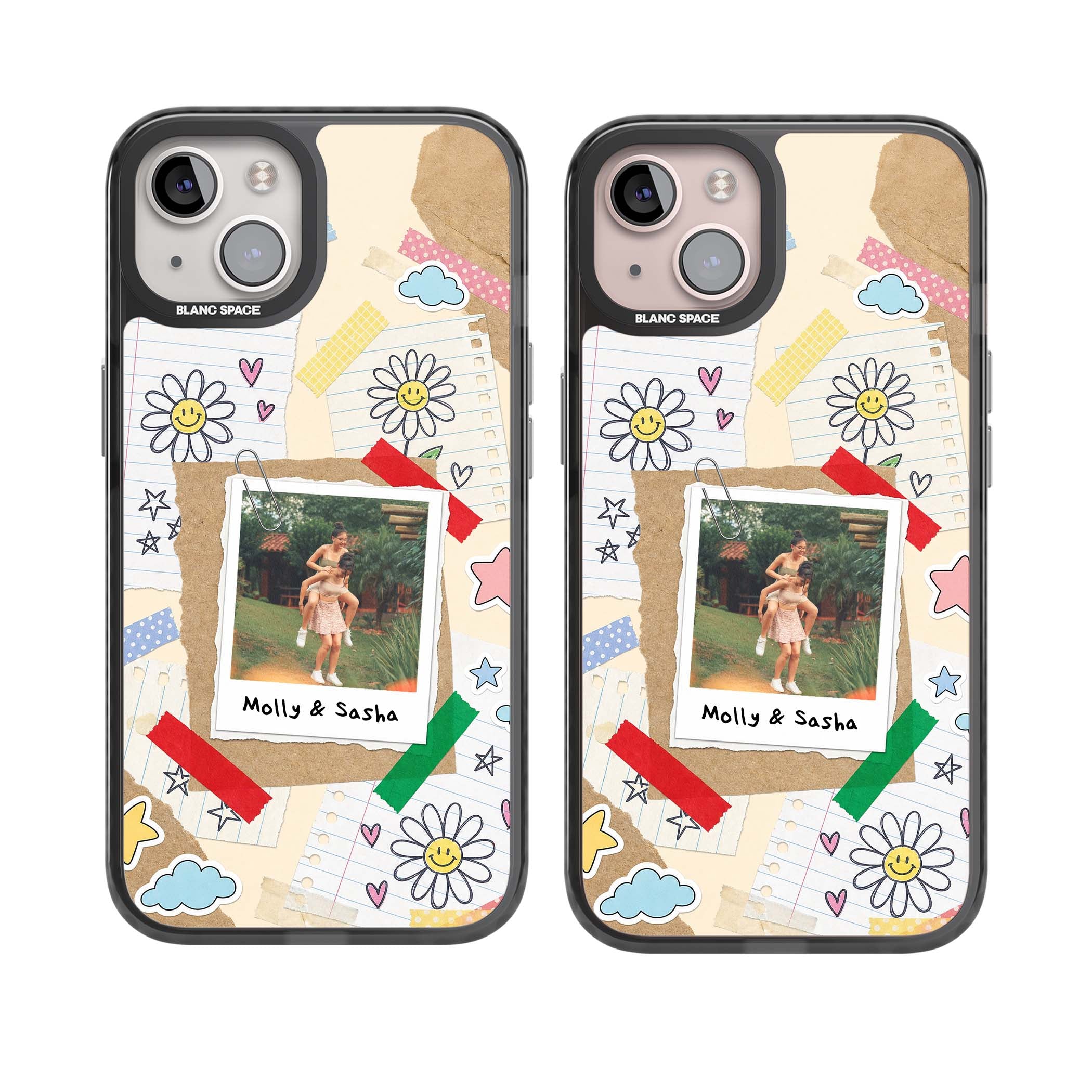 Scrapbook Photo coquette iPhone case | Black Impact case for iPhone 13, iPhone 14, iPhone 15