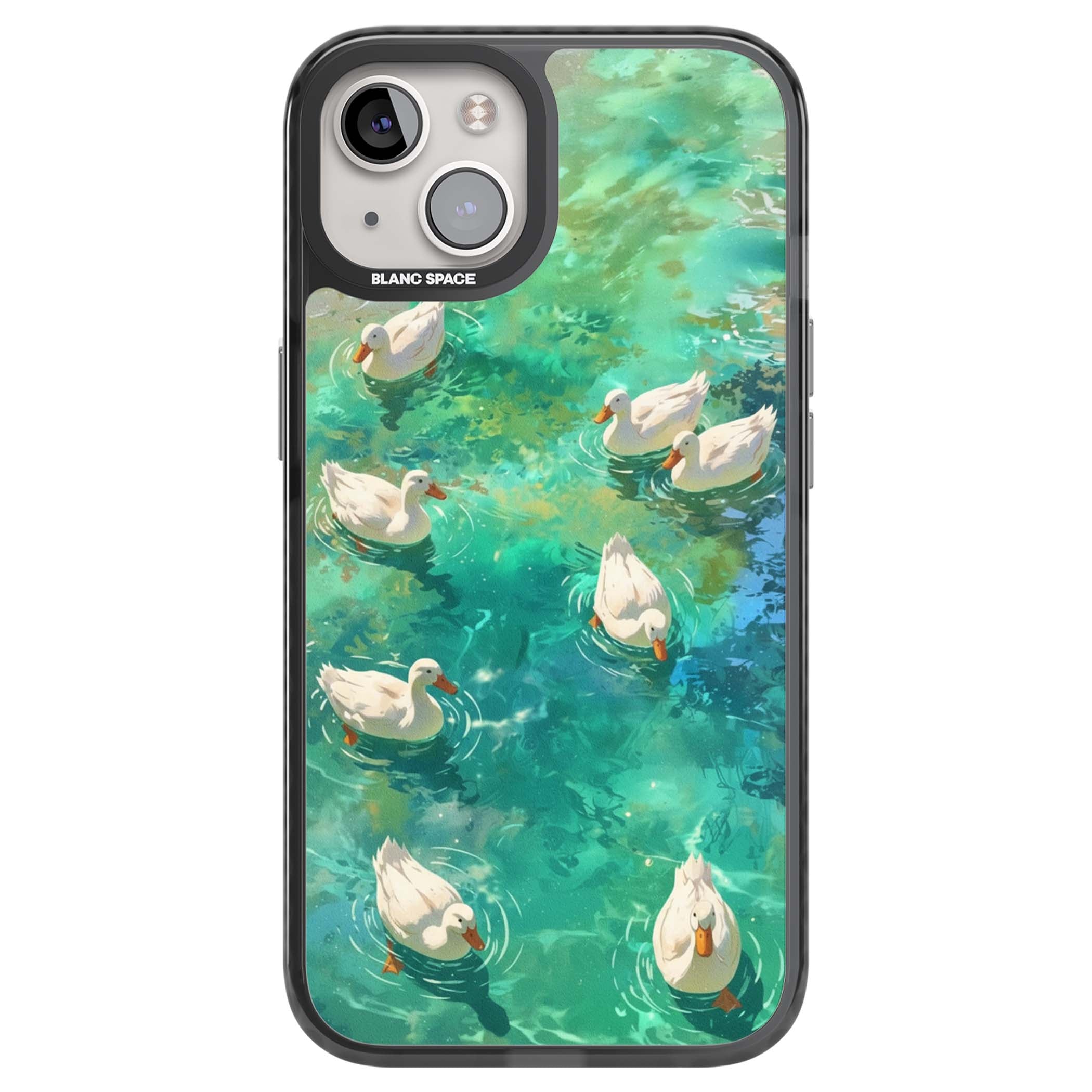 Ducks In The Pond for her iPhone case | Black Impact case for iPhone 13, iPhone 14, iPhone 15