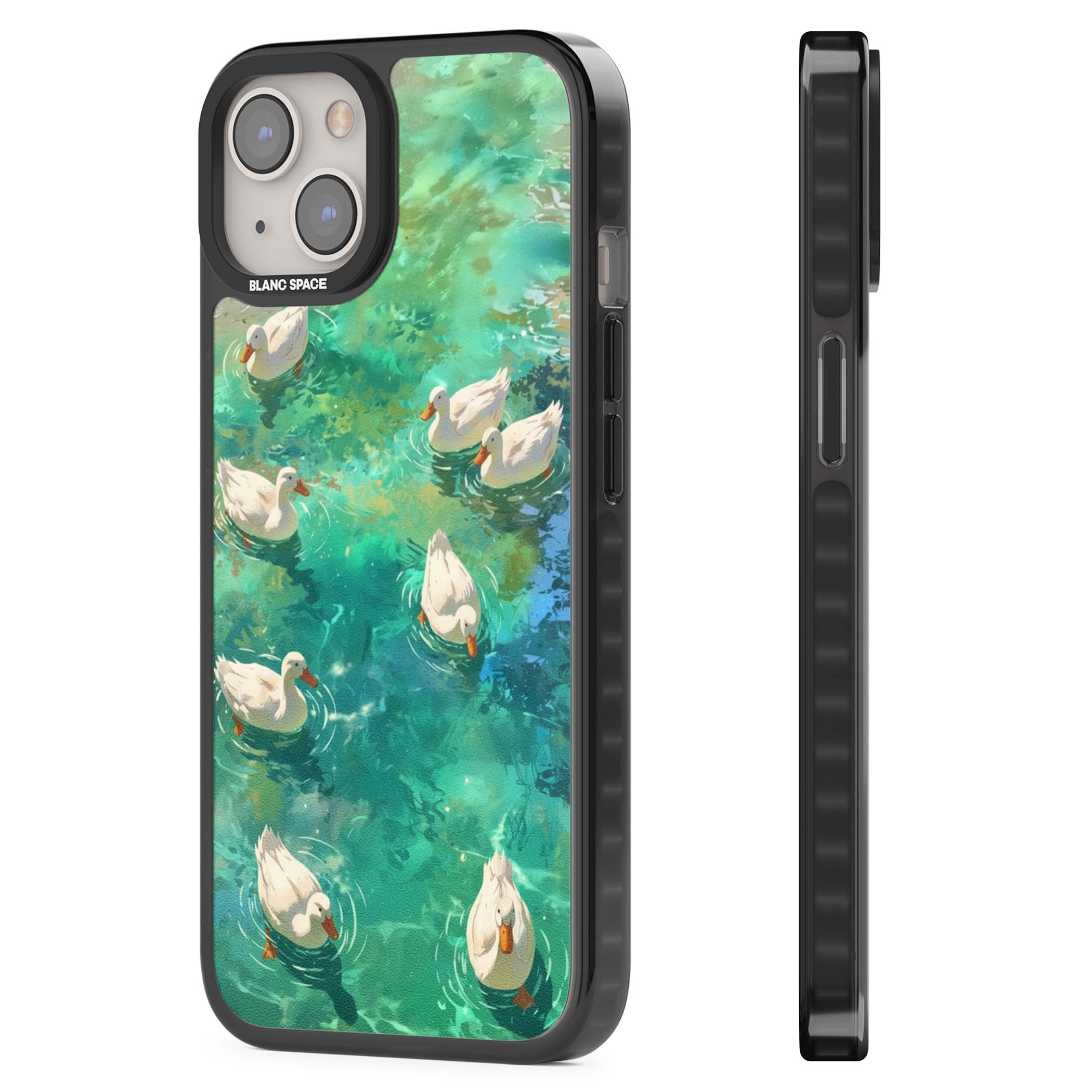 Ducks In The Pond for her iPhone case | Black Impact case for iPhone 13, iPhone 14, iPhone 15