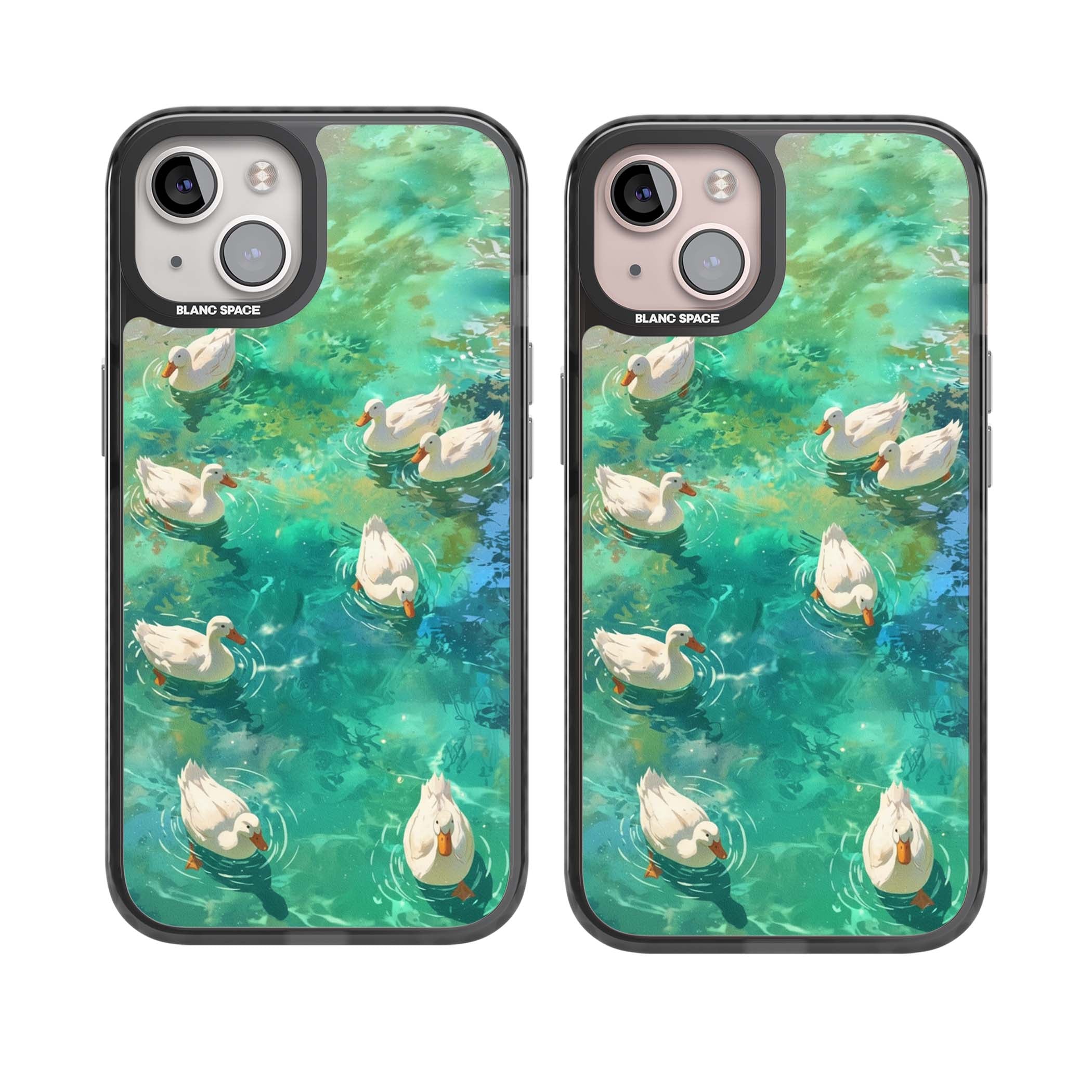 Ducks In The Pond for her iPhone case | Black Impact case for iPhone 13, iPhone 14, iPhone 15