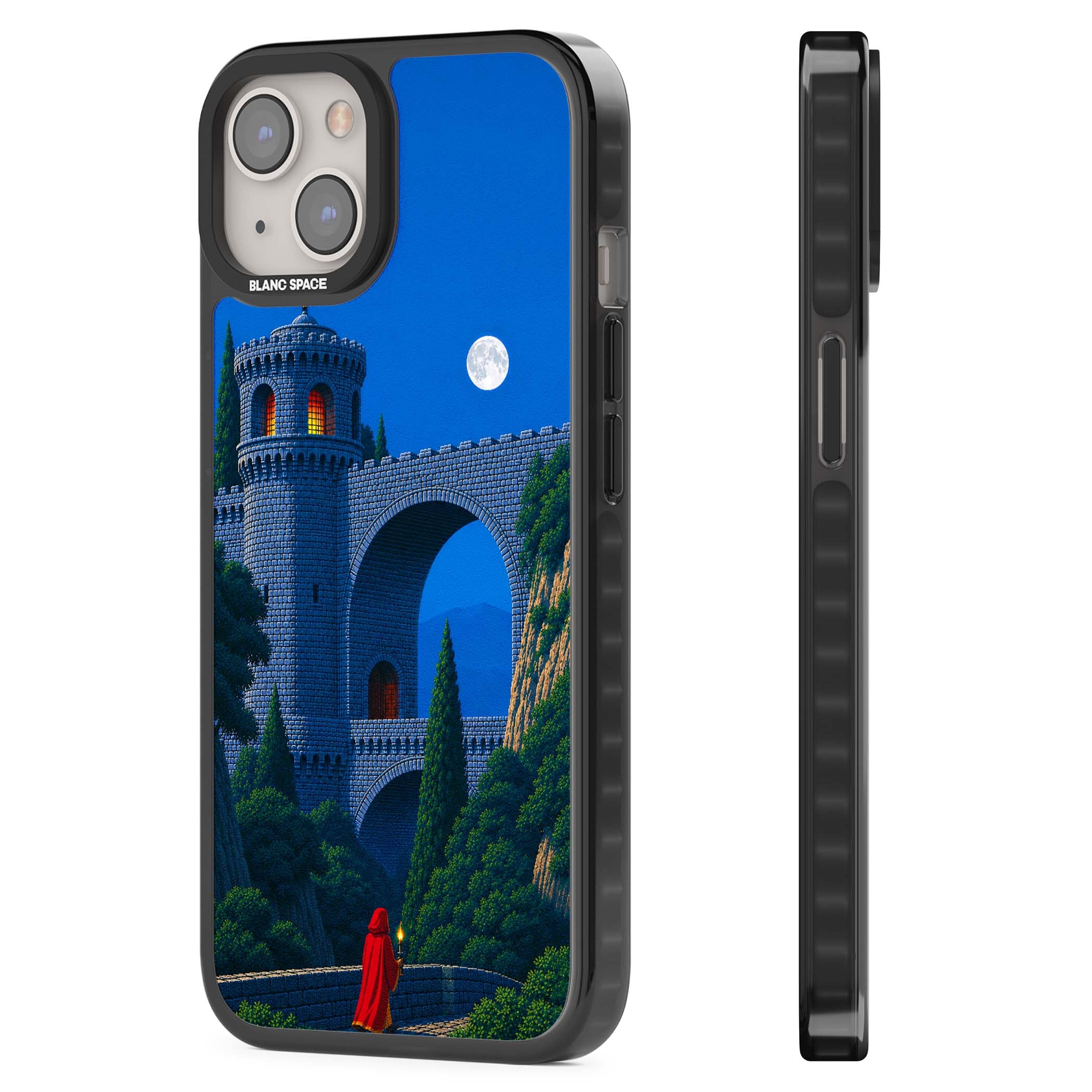 Castle Walls art iPhone case | Black Impact case for iPhone 13, iPhone 14, iPhone 15