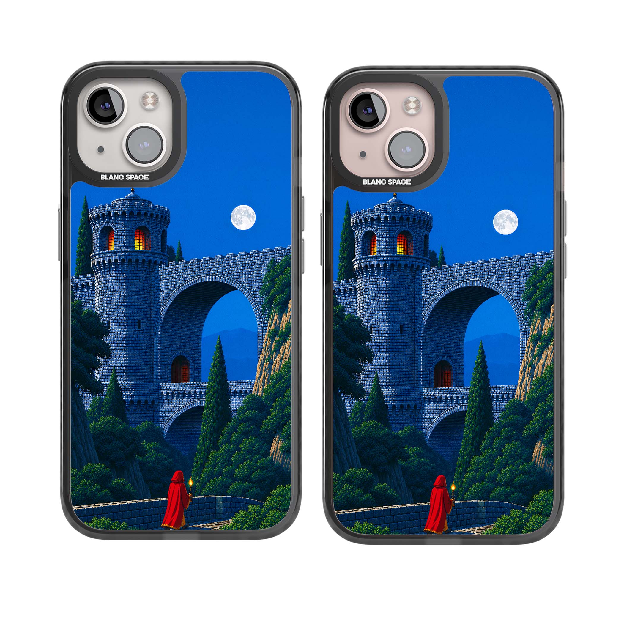 Castle Walls art iPhone case | Black Impact case for iPhone 13, iPhone 14, iPhone 15