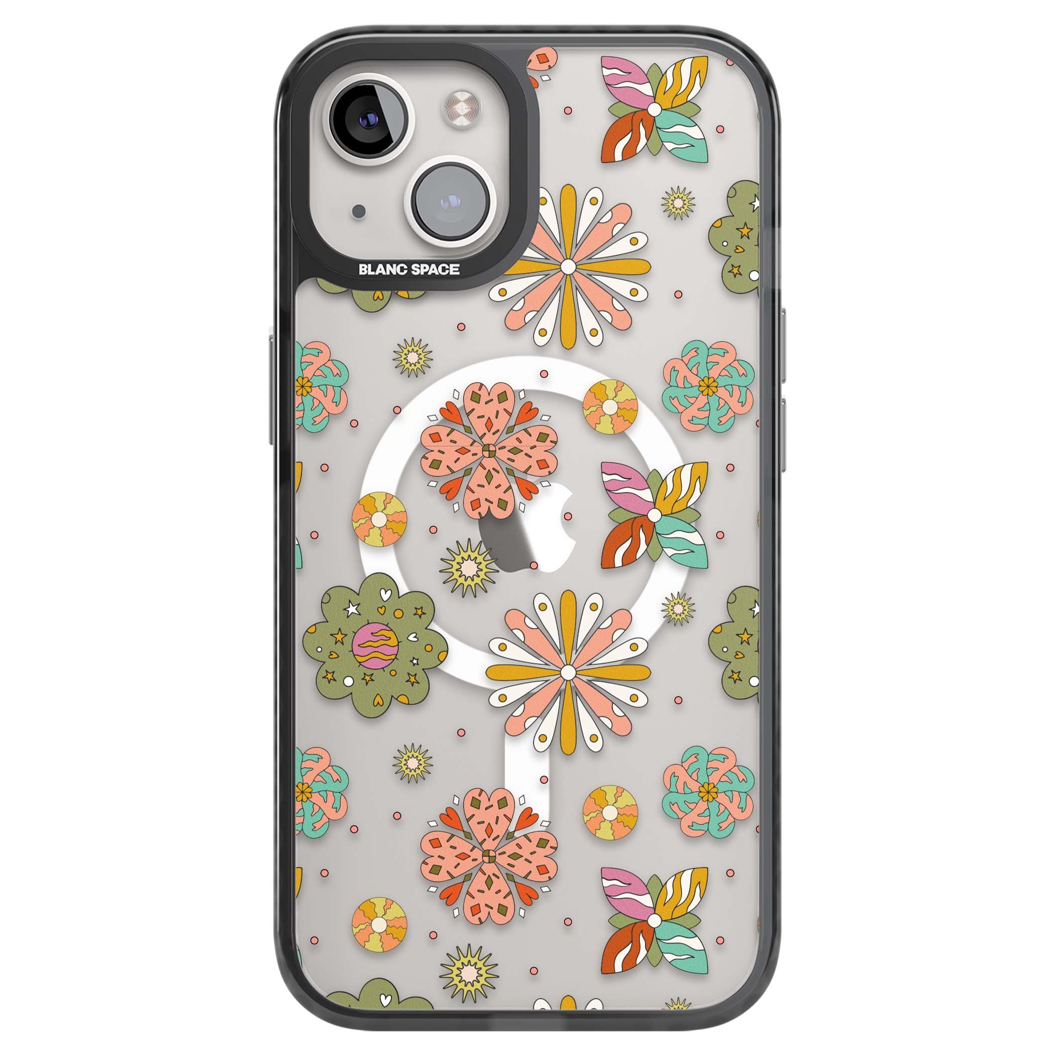 Elevate Your Phone'S Style With This Boho Celestial Sun & Eye Phone Case, Featuring A Mystical Blend Of Suns, All-Seeing Eyes, Butterflies, Stars, And