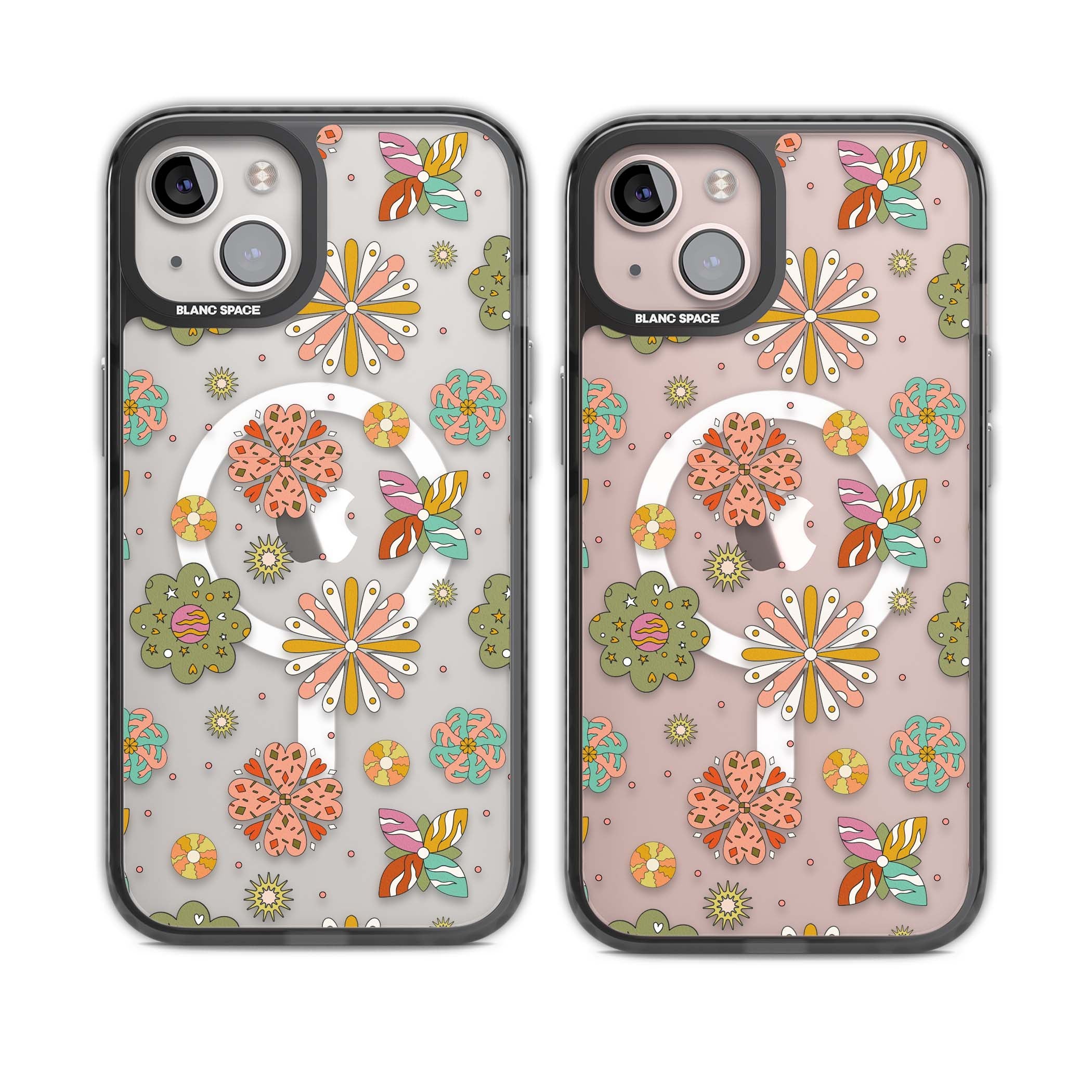 Elevate Your Phone'S Style With This Boho Celestial Sun & Eye Phone Case, Featuring A Mystical Blend Of Suns, All-Seeing Eyes, Butterflies, Stars, And