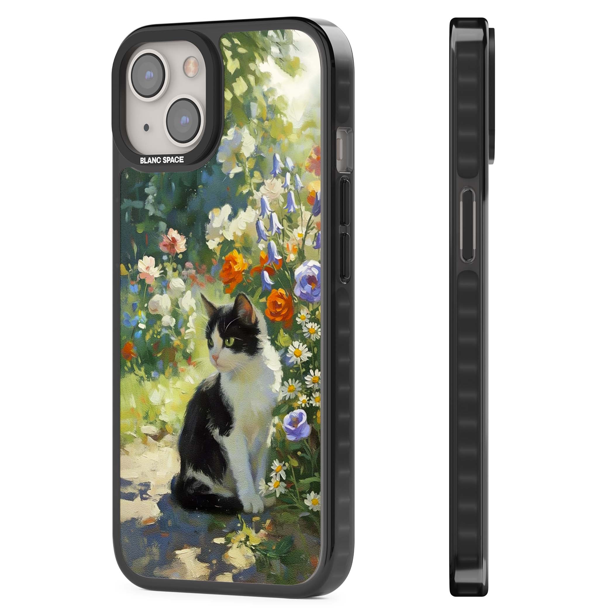 Cat In The Meadow for her iPhone case | Black Impact Magsafe case for iPhone 13, iPhone 14, iPhone 15