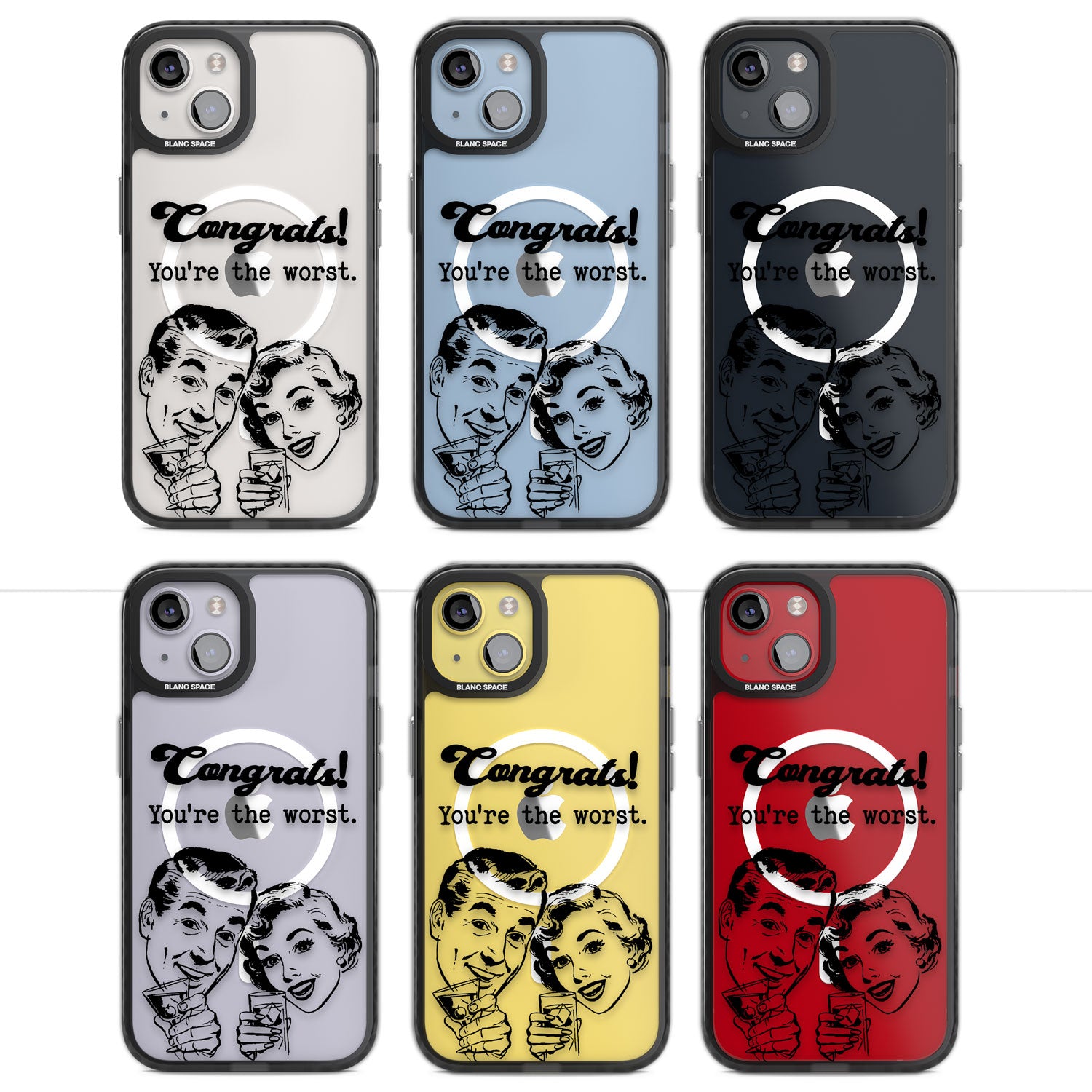 Congrats! You're the worst Magsafe Black Impact Phone Case for iPhone 13, iPhone 14, iPhone 15
