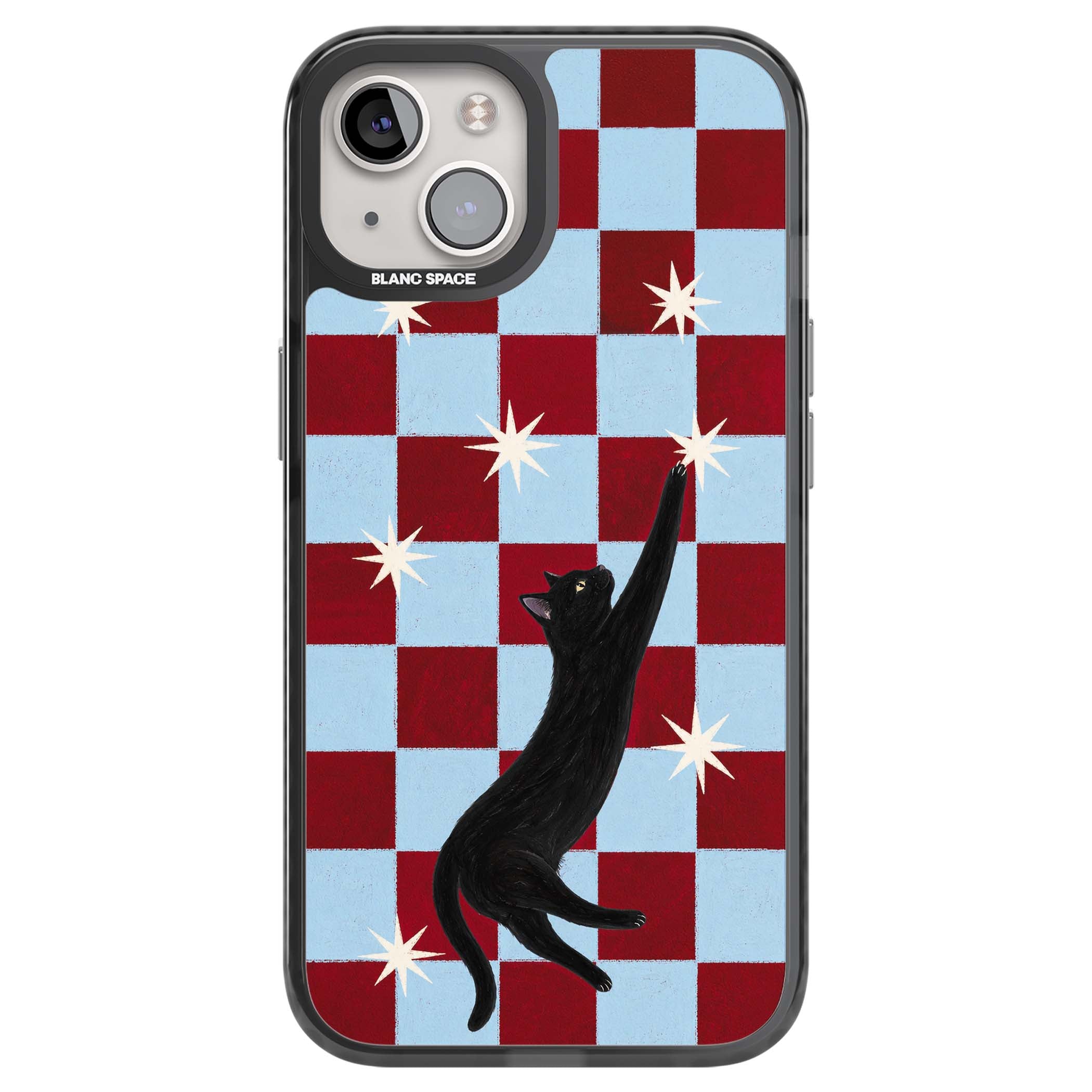 Starlit Kitty animals iPhone case | Black Impact Magsafe case for iPhone 13, iPhone 14, iPhone 15