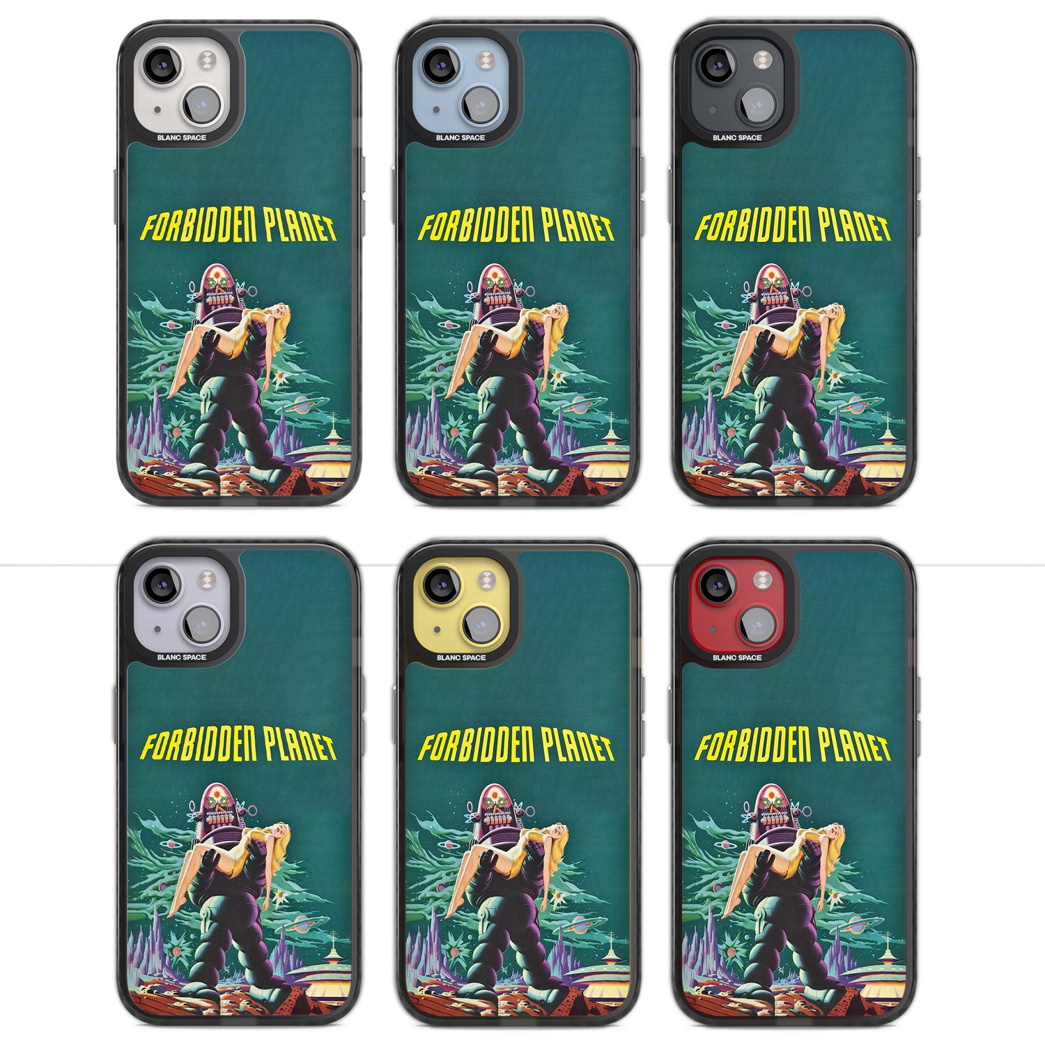 Forbidden Planet Poster Magsafe Black Impact Phone Case for iPhone 13, iPhone 14, iPhone 15