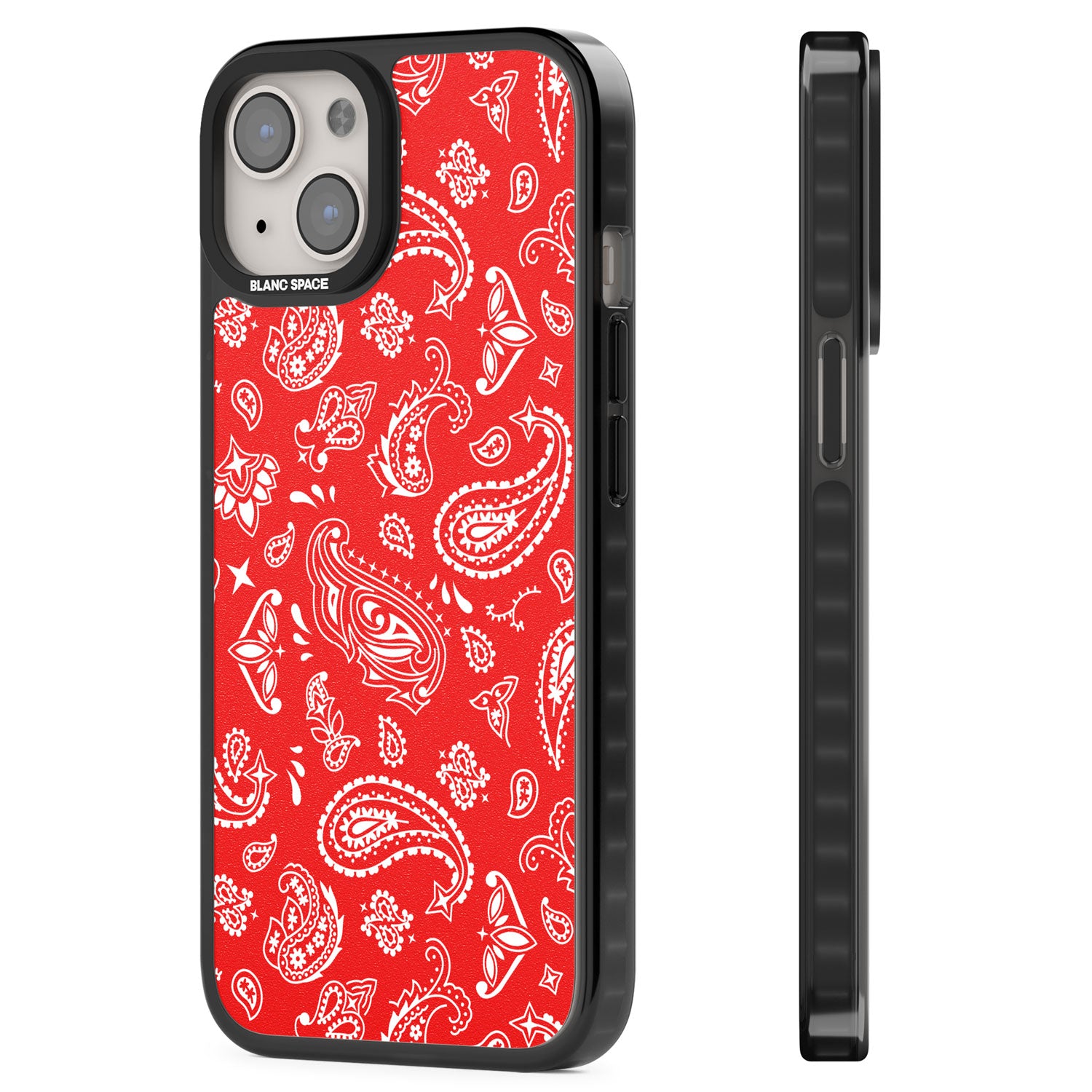 Red Bandana Magsafe Black Impact Phone Case for iPhone 13, iPhone 14, iPhone 15