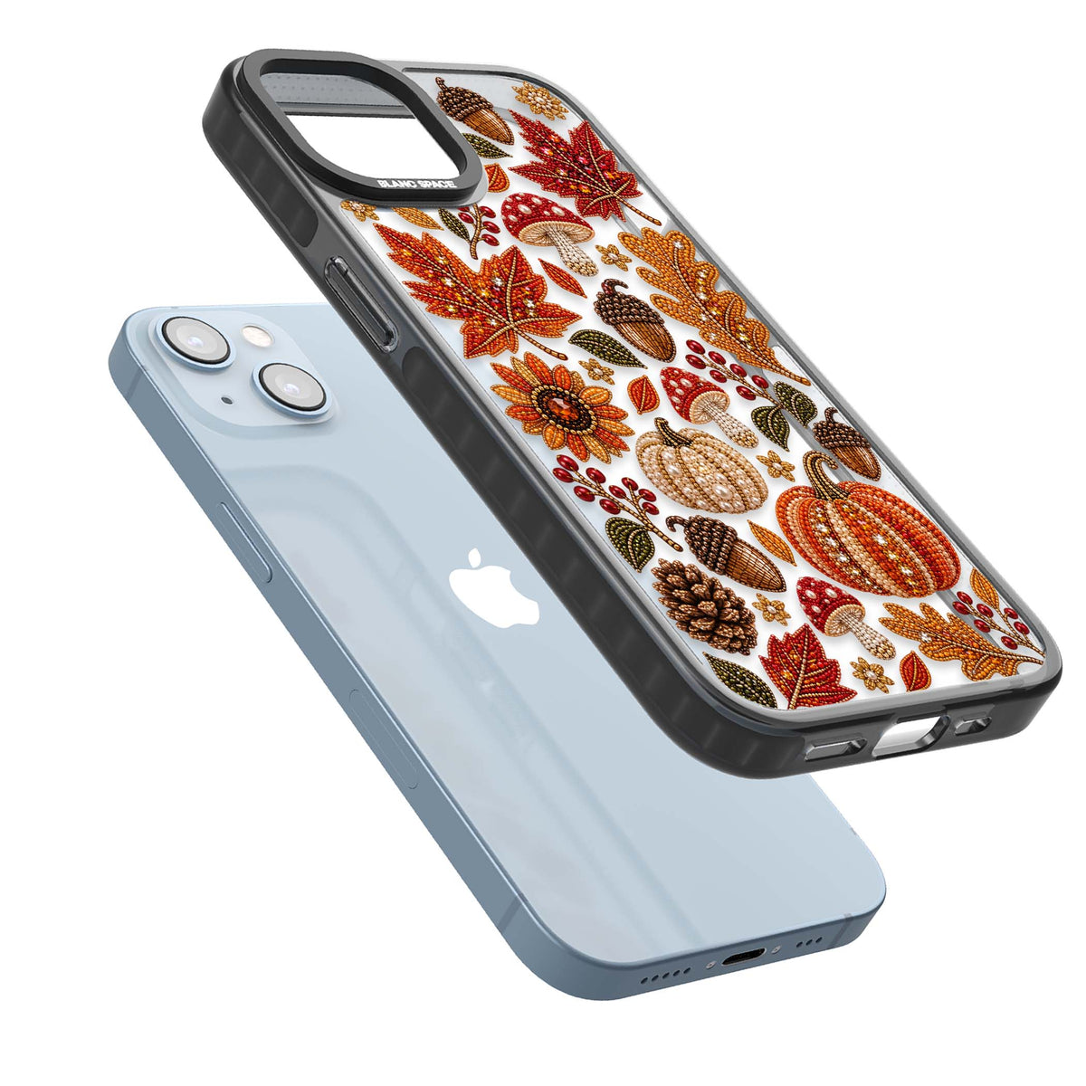 Beaded Autumn iPhone case | Black Impact case for iPhone 13, iPhone 14, iPhone 15