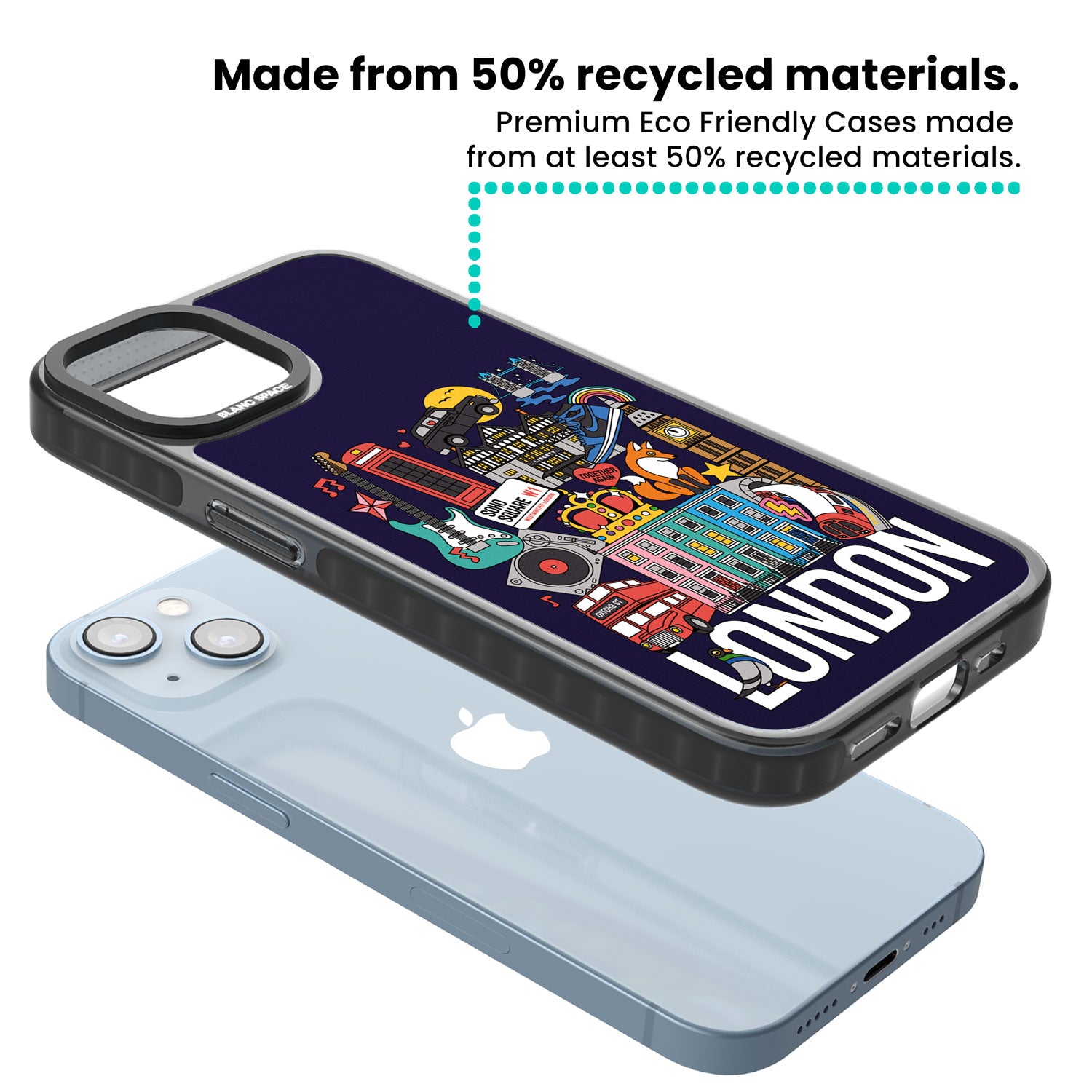 London Calling Black Impact Phone Case for iPhone 13, iPhone 14, iPhone 15