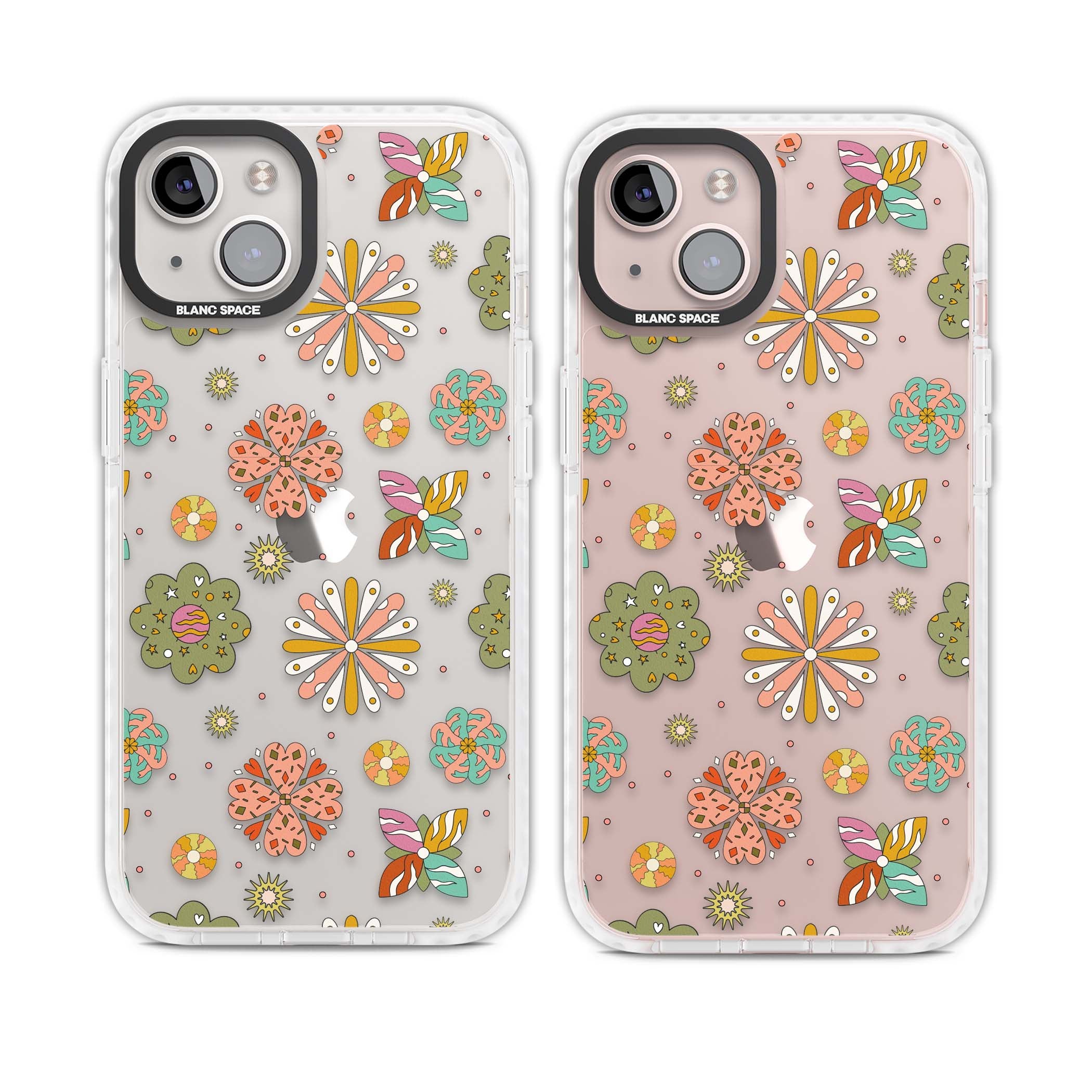 Elevate Your Phone'S Style With This Boho Celestial Sun & Eye Phone Case, Featuring A Mystical Blend Of Suns, All-Seeing Eyes, Butterflies, Stars, And