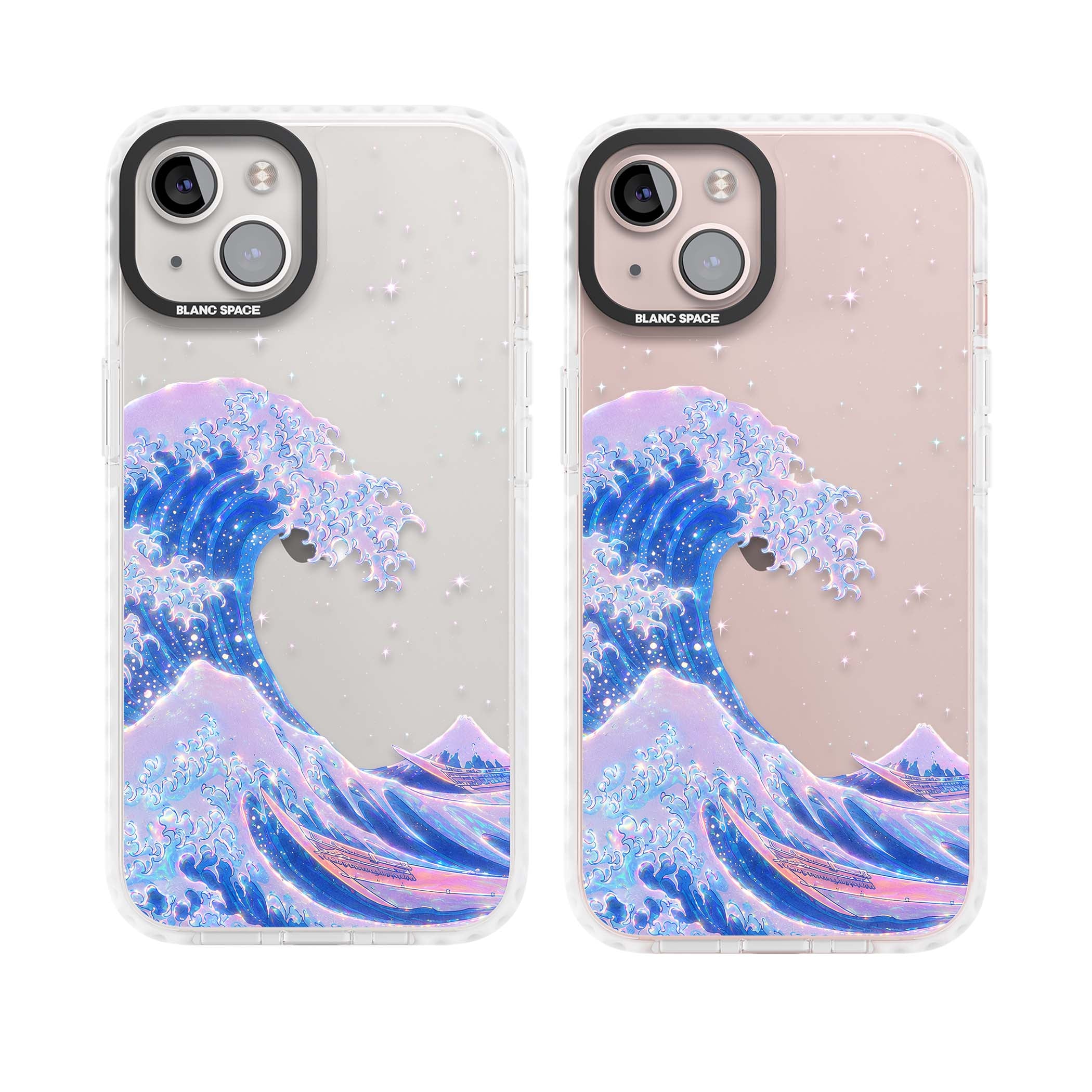 The Great Wave In Opal japanese iPhone case | Clear Impact case for iPhone 13, iPhone 14, iPhone 15