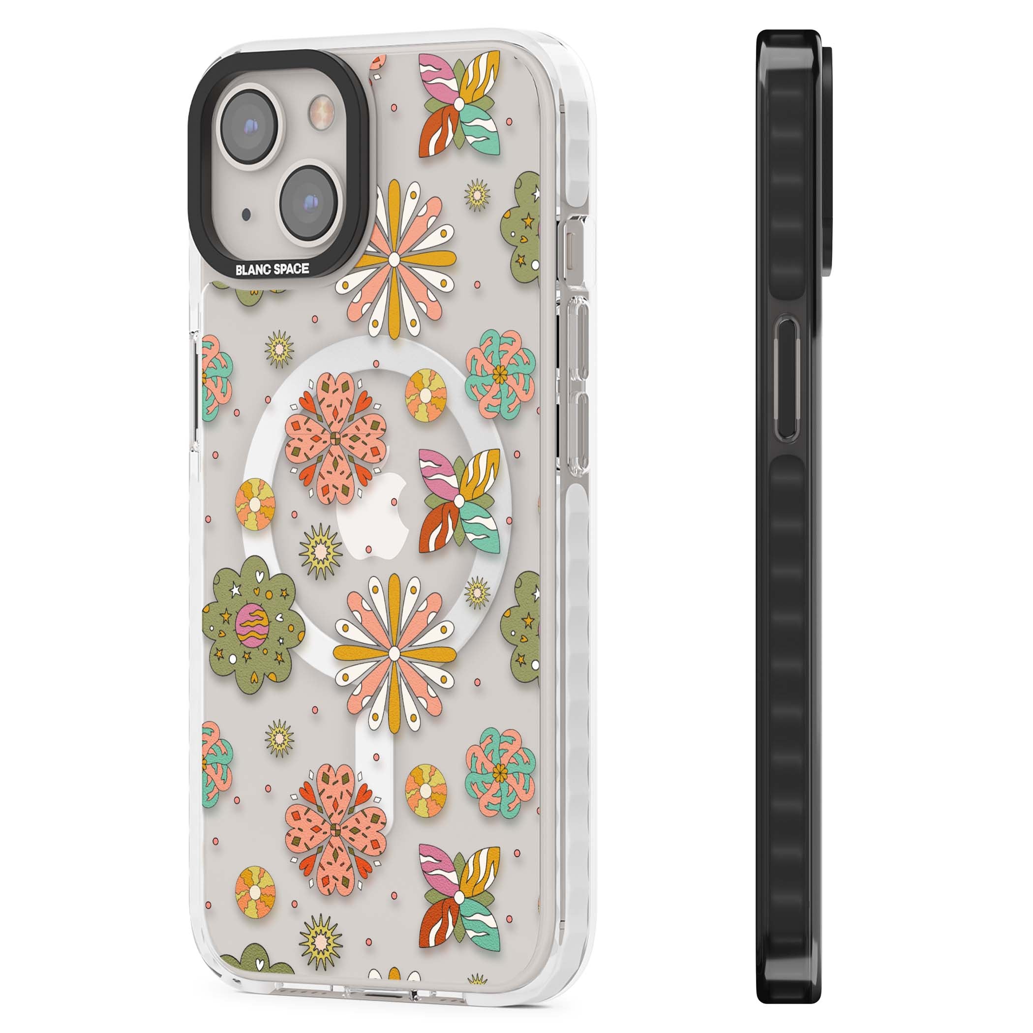 Elevate Your Phone'S Style With This Boho Celestial Sun & Eye Phone Case, Featuring A Mystical Blend Of Suns, All-Seeing Eyes, Butterflies, Stars, And