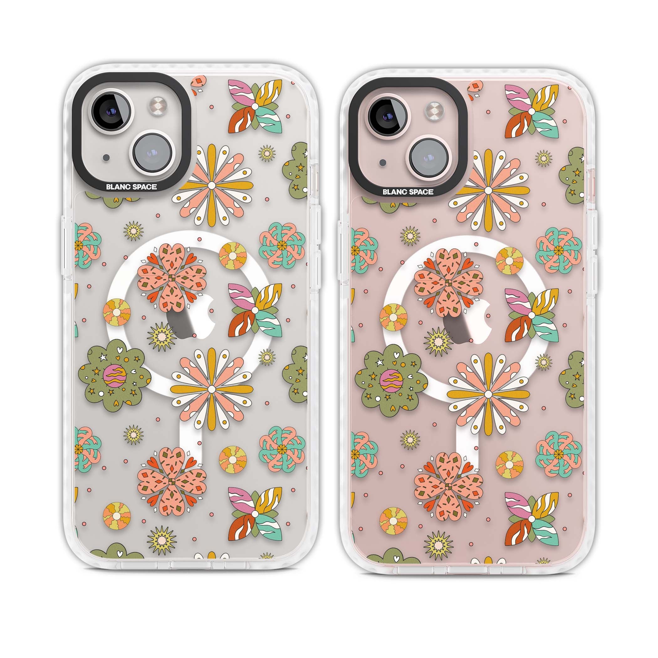 Elevate Your Phone'S Style With This Boho Celestial Sun & Eye Phone Case, Featuring A Mystical Blend Of Suns, All-Seeing Eyes, Butterflies, Stars, And