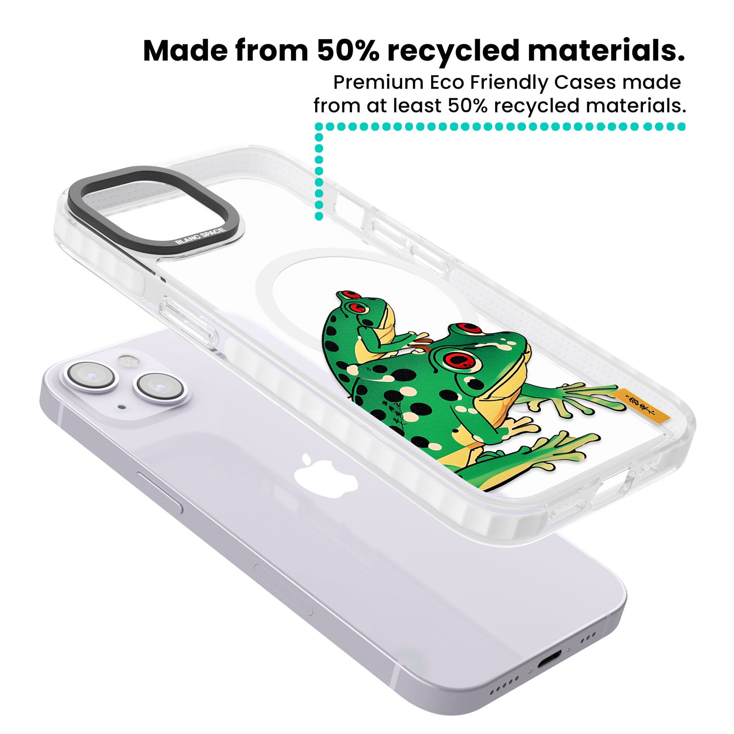 Matsumoto Hoji Frog Green Magsafe Impact Phone Case for iPhone 13, iPhone 14, iPhone 15