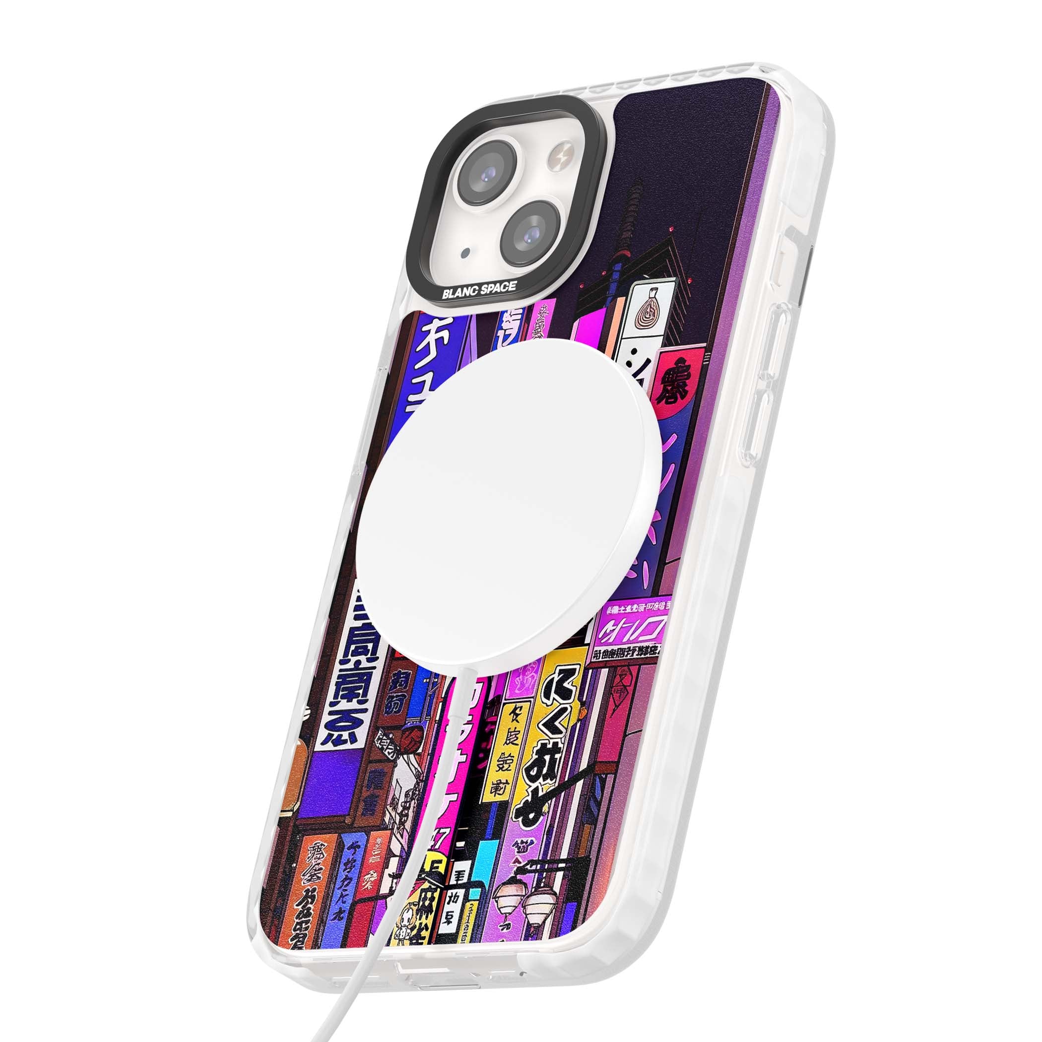 NEON NIGHT anime iPhone case | Impact Magsafe case for iPhone 13, iPhone 14, iPhone 15