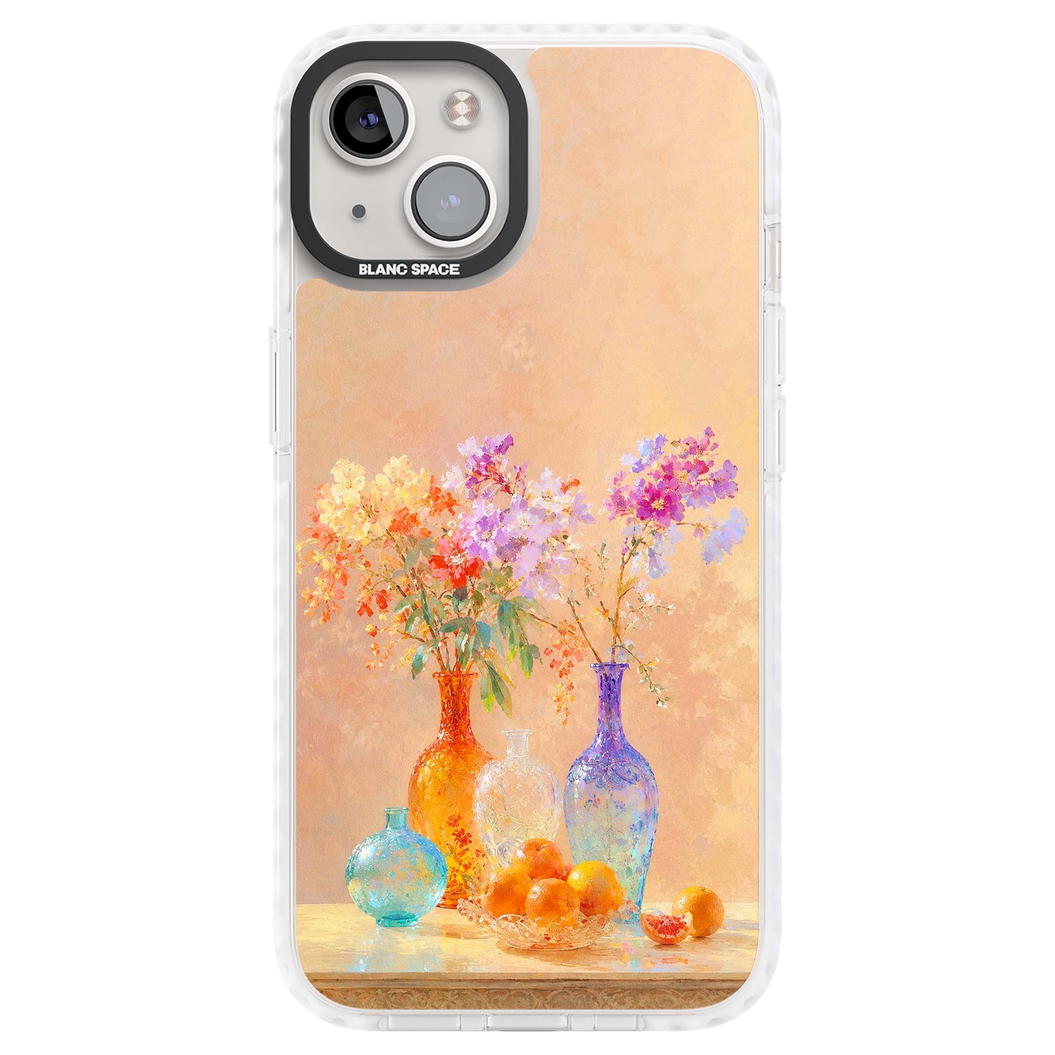 Peach Glass art iPhone case | Impact Magsafe case for iPhone 13, iPhone 14, iPhone 15