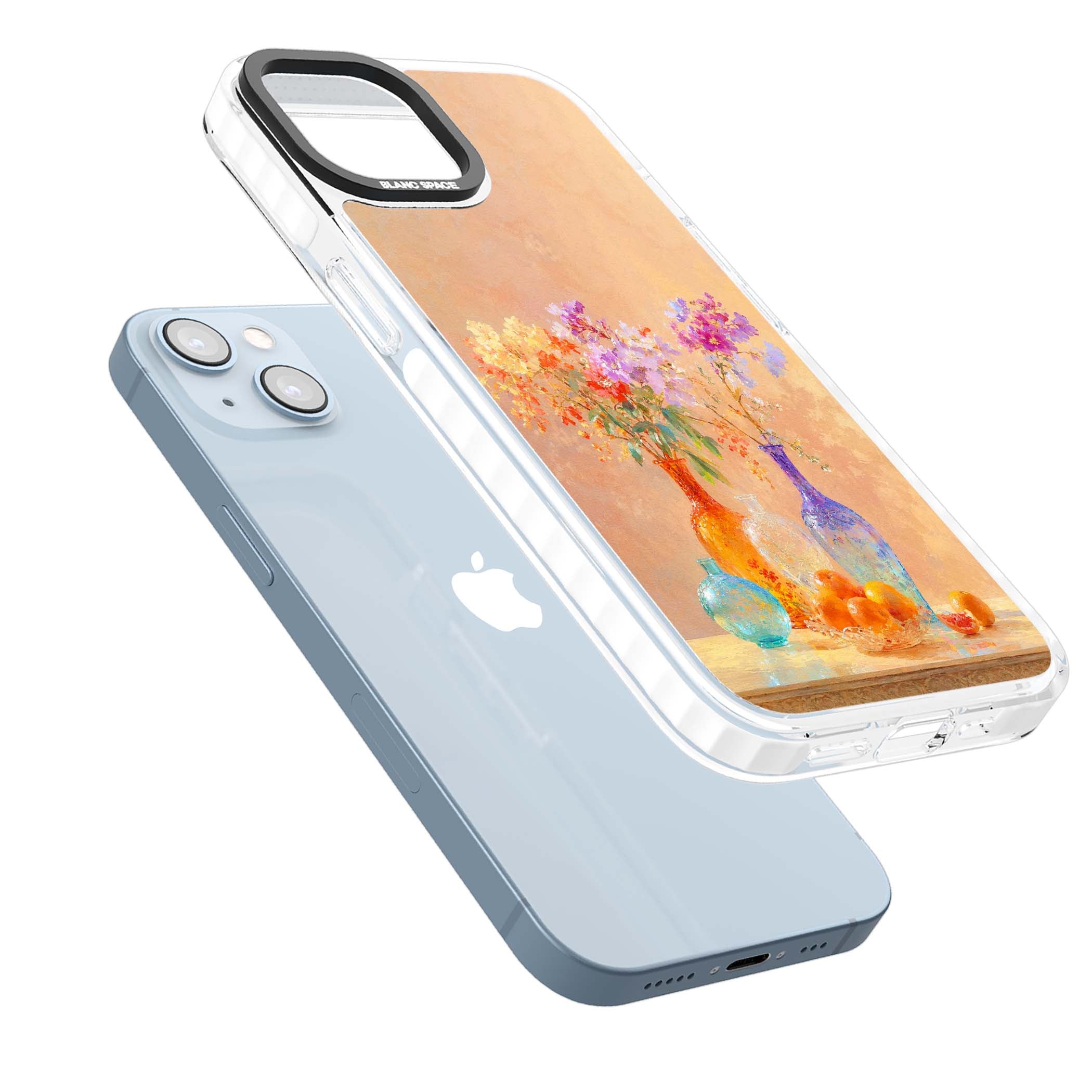 Peach Glass art iPhone case | Impact Magsafe case for iPhone 13, iPhone 14, iPhone 15