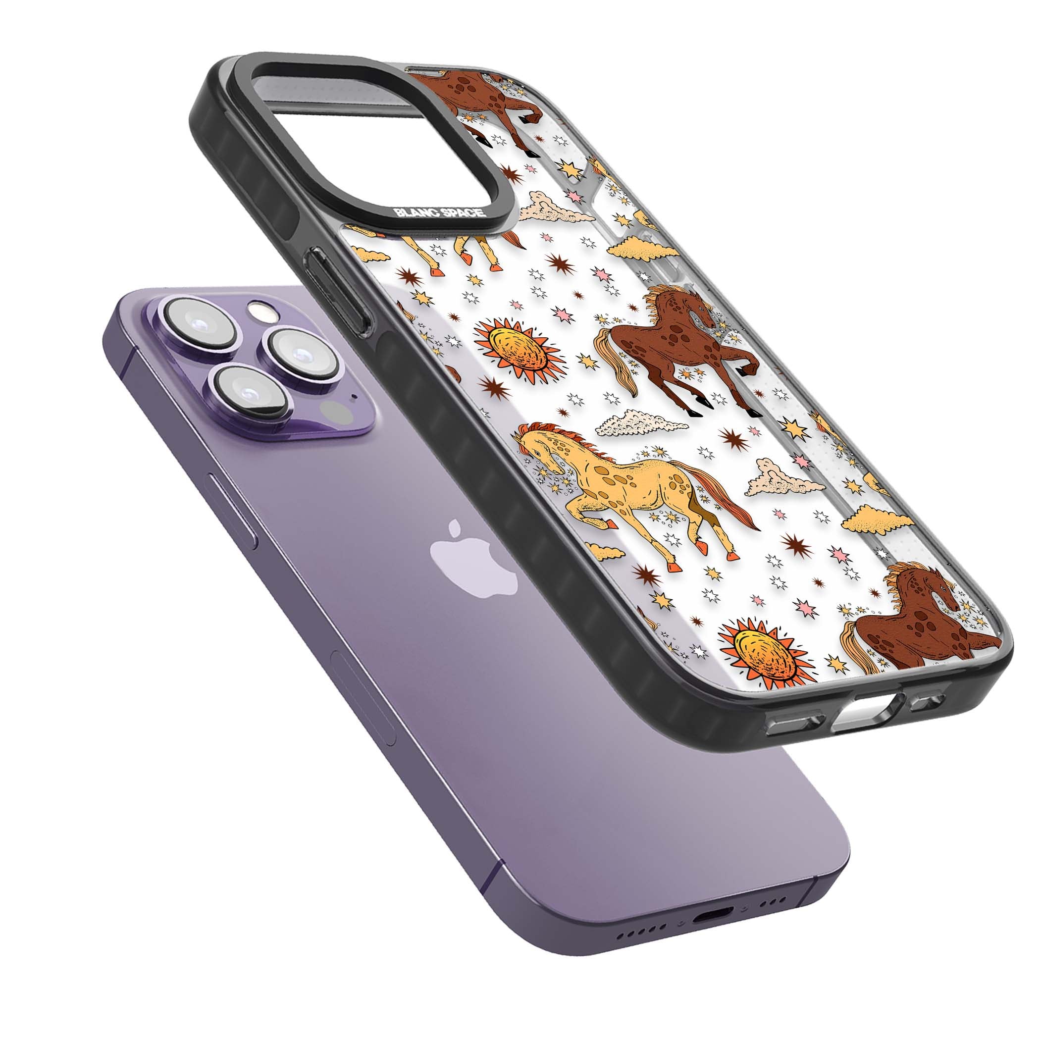 Elevate Your Phone'S Style With This Boho Celestial Sun & Eye Phone Case, Featuring A Mystical Blend Of Suns, All-Seeing Eyes, Butterflies, Stars, And