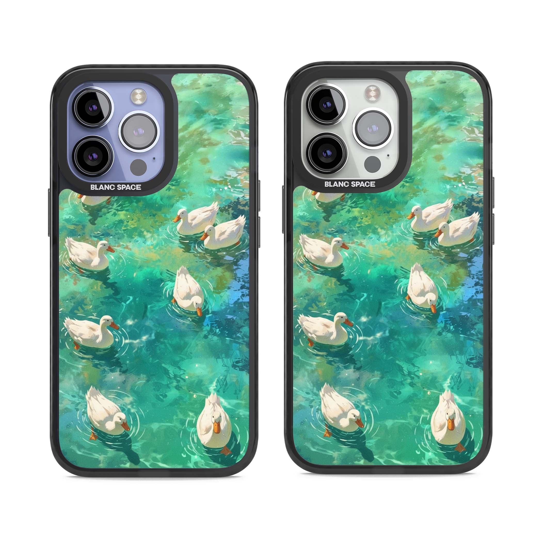 Ducks In The Pond for her iPhone case | Black Impact case for iPhone 13 Pro, iPhone 14 Pro, iPhone 15 Pro