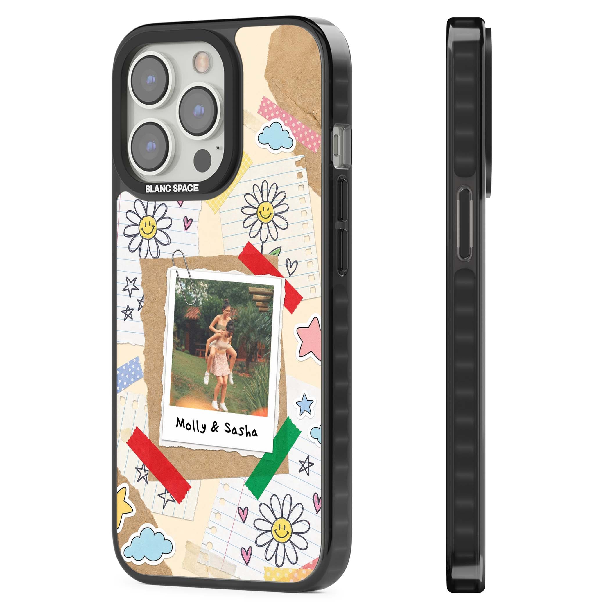 Scrapbook Photo coquette iPhone case | Black Impact Magsafe case for iPhone 13 Pro, iPhone 14 Pro, iPhone 15 Pro