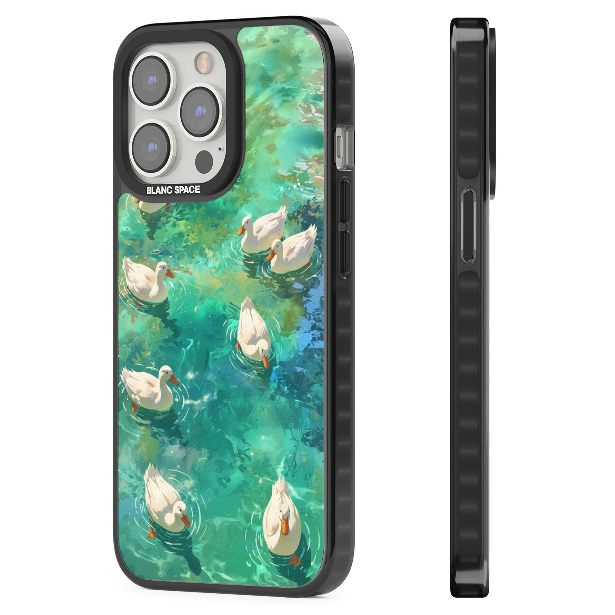 Ducks In The Pond for her iPhone case | Black Impact Magsafe case for iPhone 13 Pro, iPhone 14 Pro, iPhone 15 Pro