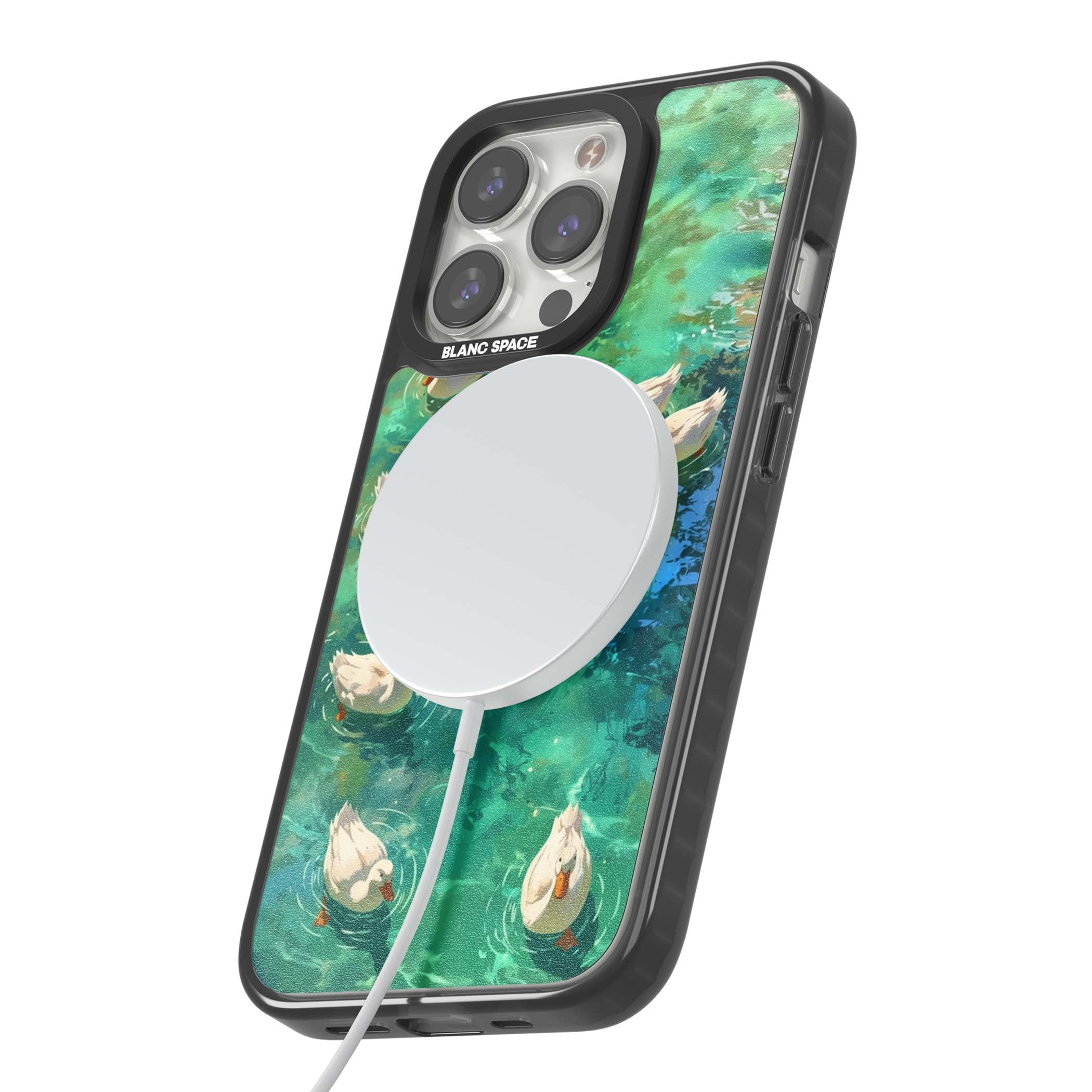 Ducks In The Pond for her iPhone case | Black Impact Magsafe case for iPhone 13 Pro, iPhone 14 Pro, iPhone 15 Pro