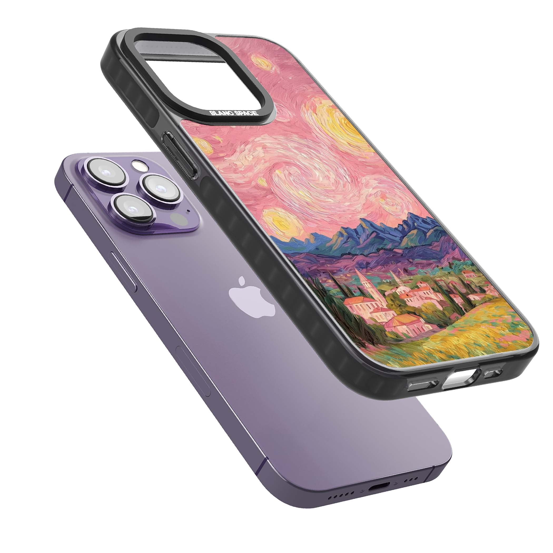 The Starry Sunset for her iPhone case | Black Impact Magsafe case for iPhone 13 Pro, iPhone 14 Pro, iPhone 15 Pro